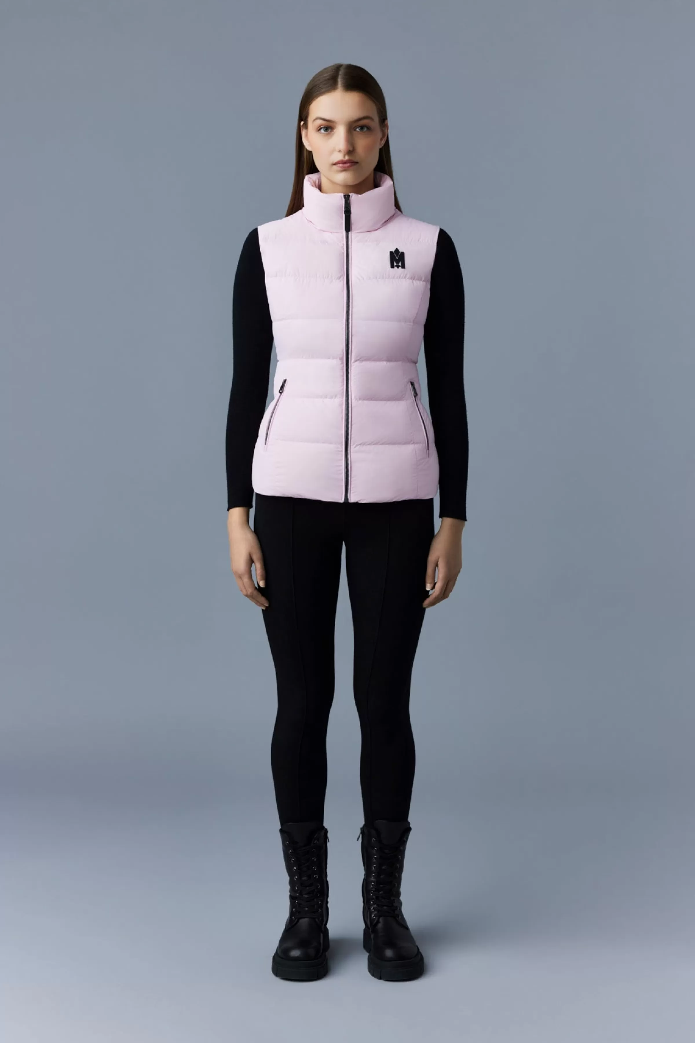 Gisela Stretch Light Down Vest With Stand Collar For Women | ® US | Mackage Shop