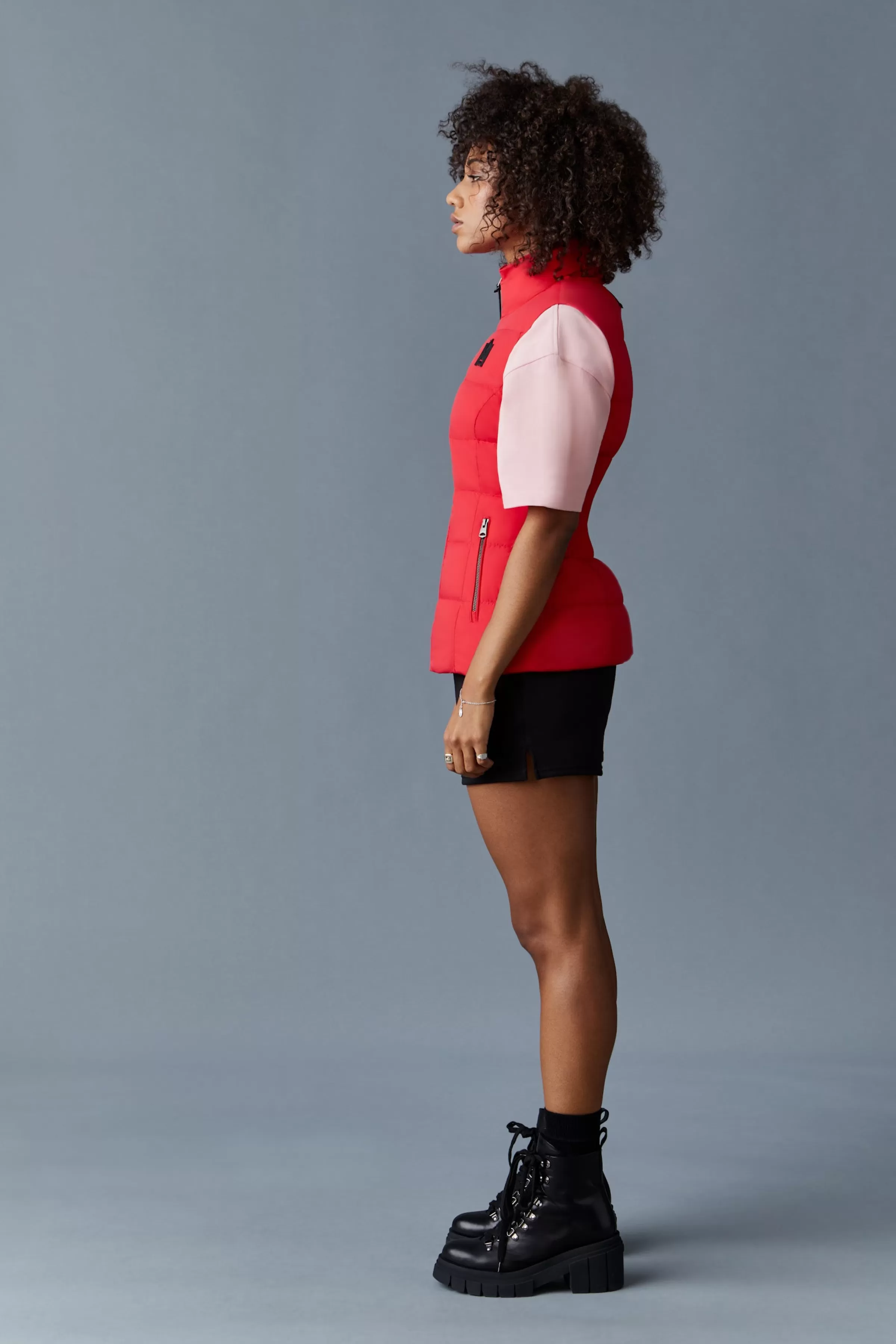 Gisela Stretch Light Down Vest With Stand Collar For Women | ® US | Mackage Shop