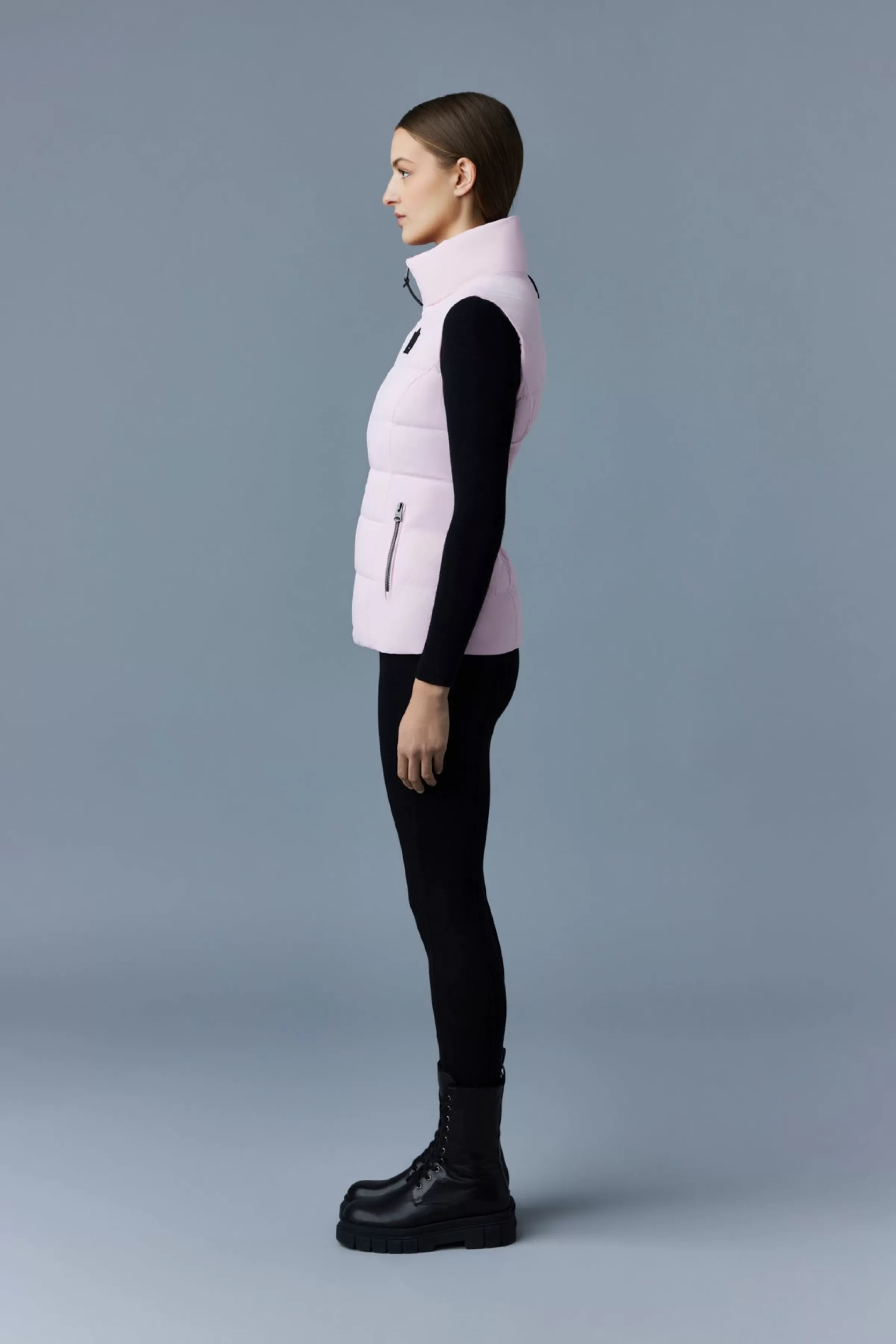 Gisela Stretch Light Down Vest With Stand Collar For Women | ® US | Mackage Shop