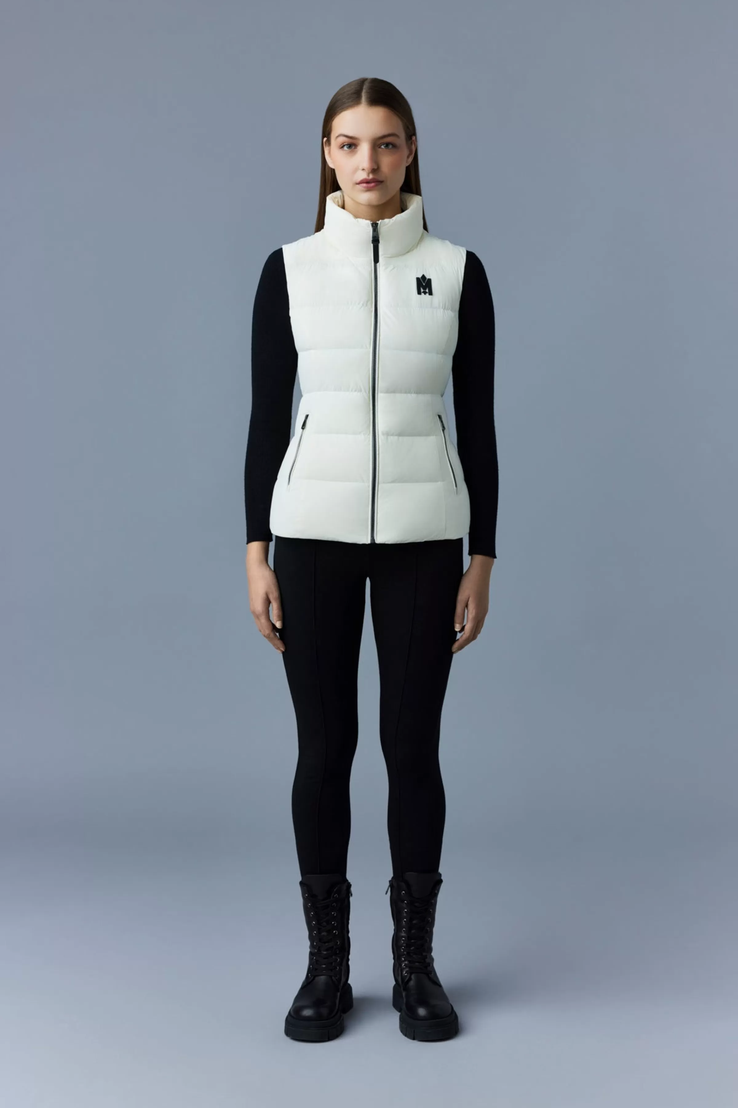Gisela Stretch Light Down Vest With Stand Collar For Women | ® US | Mackage Shop