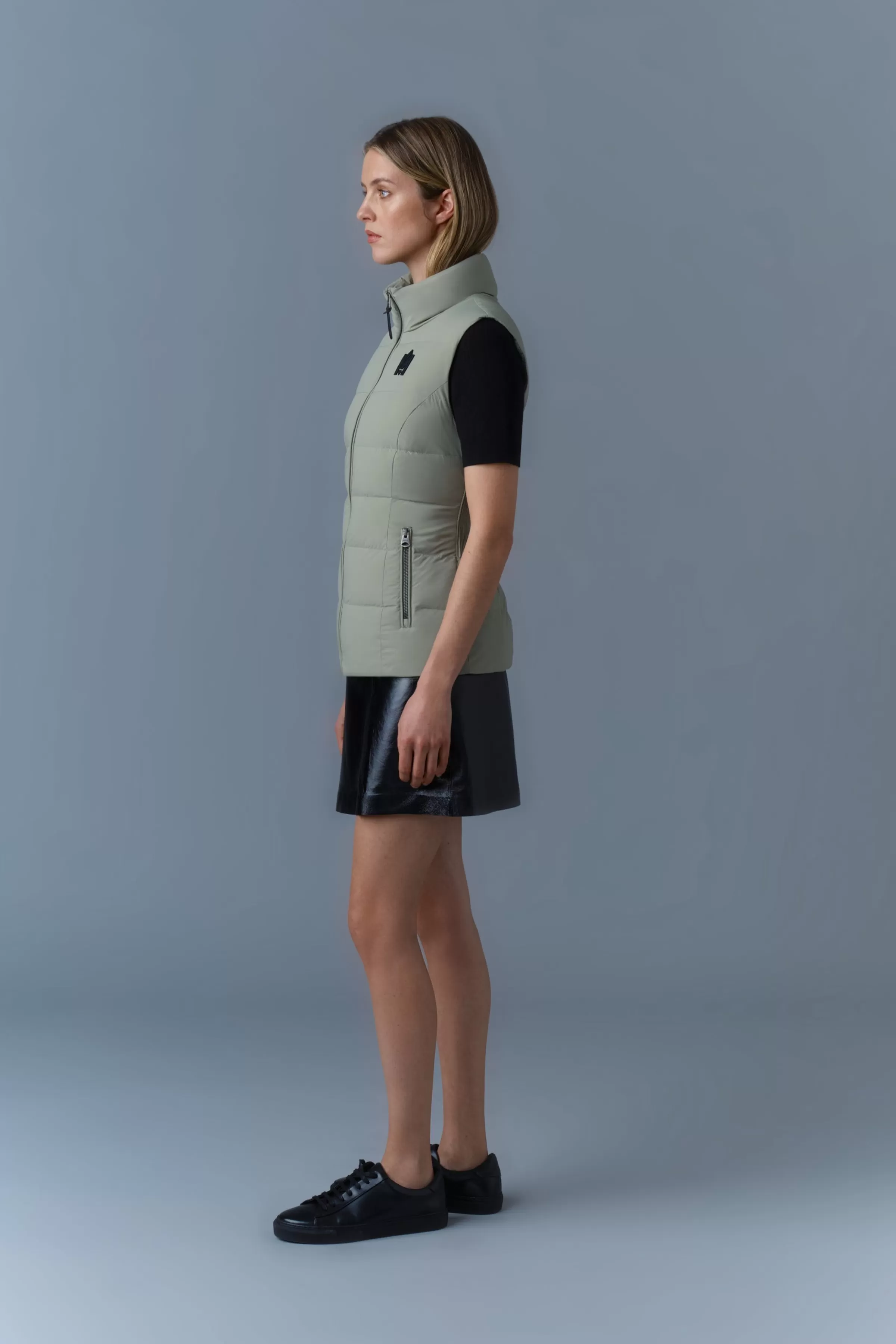 Gisela Stretch Light Down Vest With Stand Collar For Women | ® US | Mackage Shop
