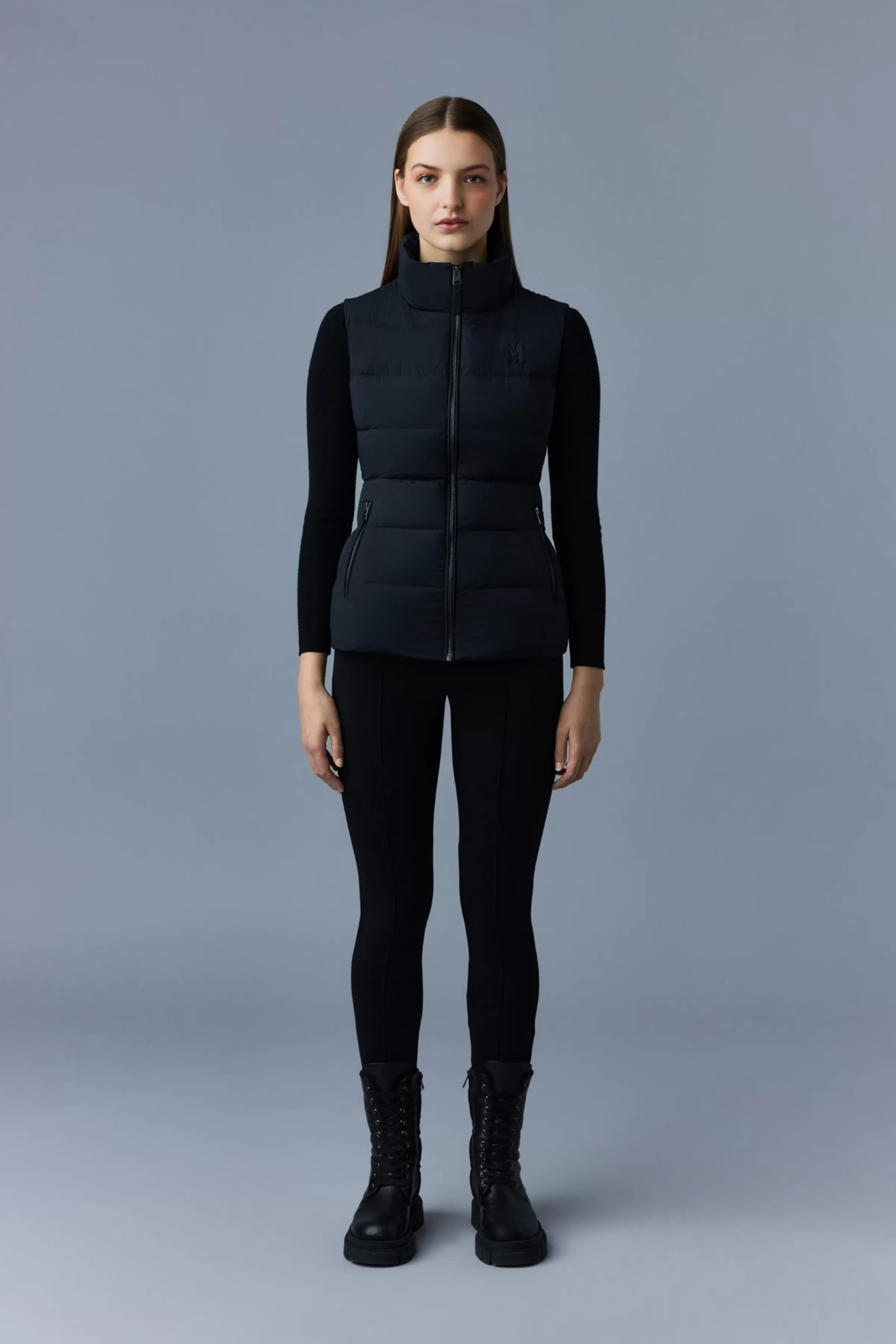 Gisela Stretch Light Down Vest With Stand Collar For Women | ® US | Mackage Shop