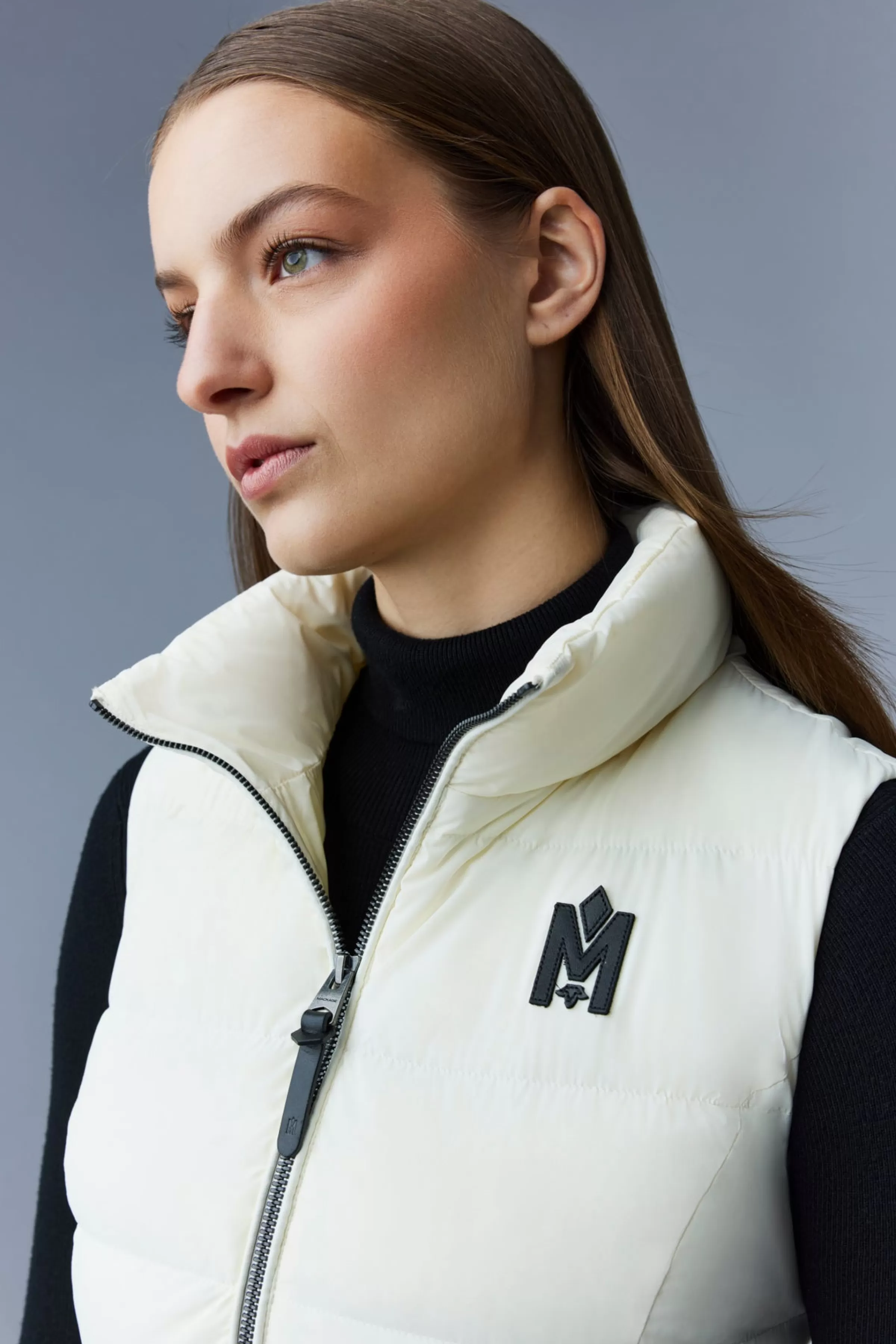 Gisela Stretch Light Down Vest With Stand Collar For Women | ® US | Mackage Store