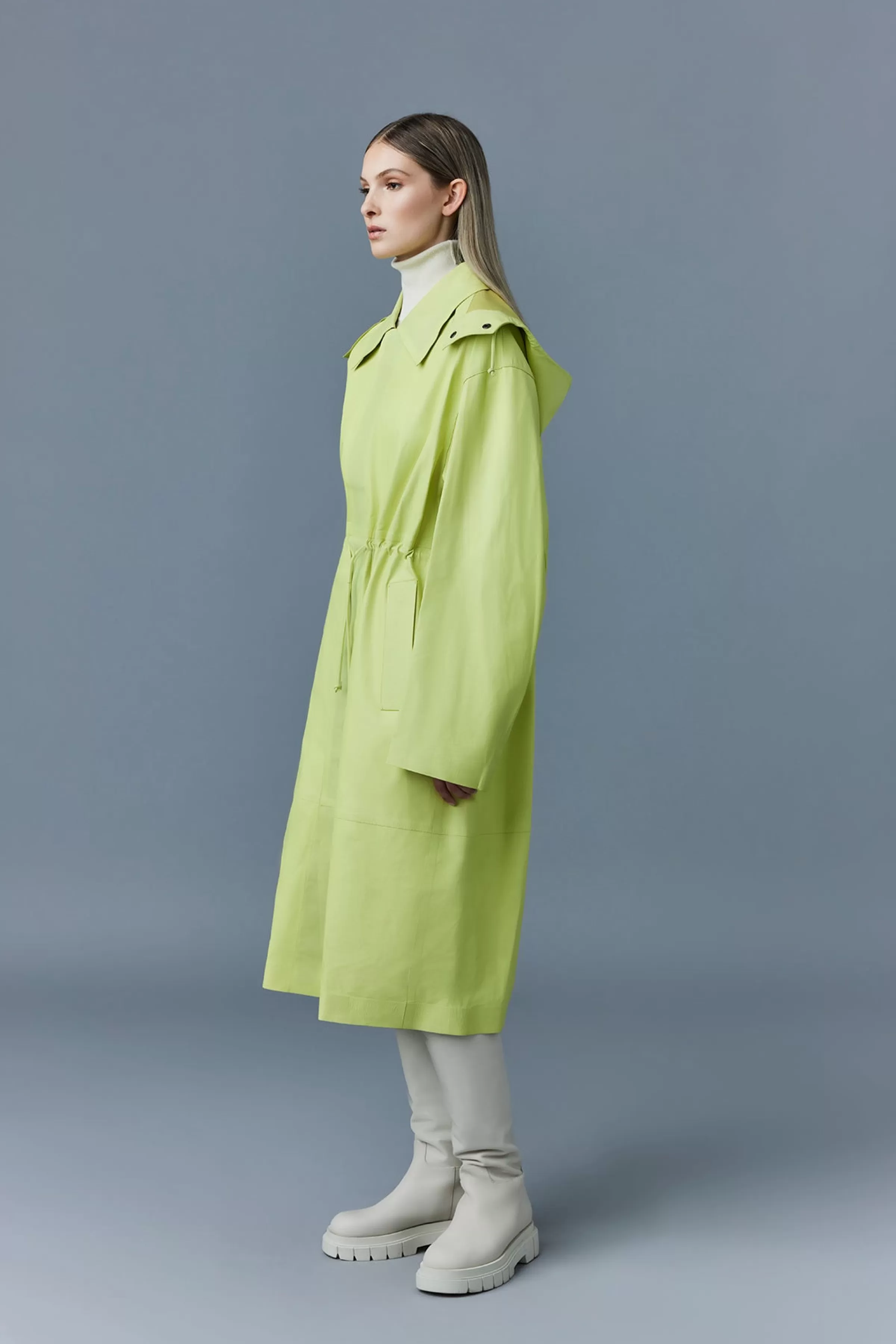 Glory, Calfskin Trench Coat With Waist Drawcord For Ladies | ® US | Mackage Flash Sale