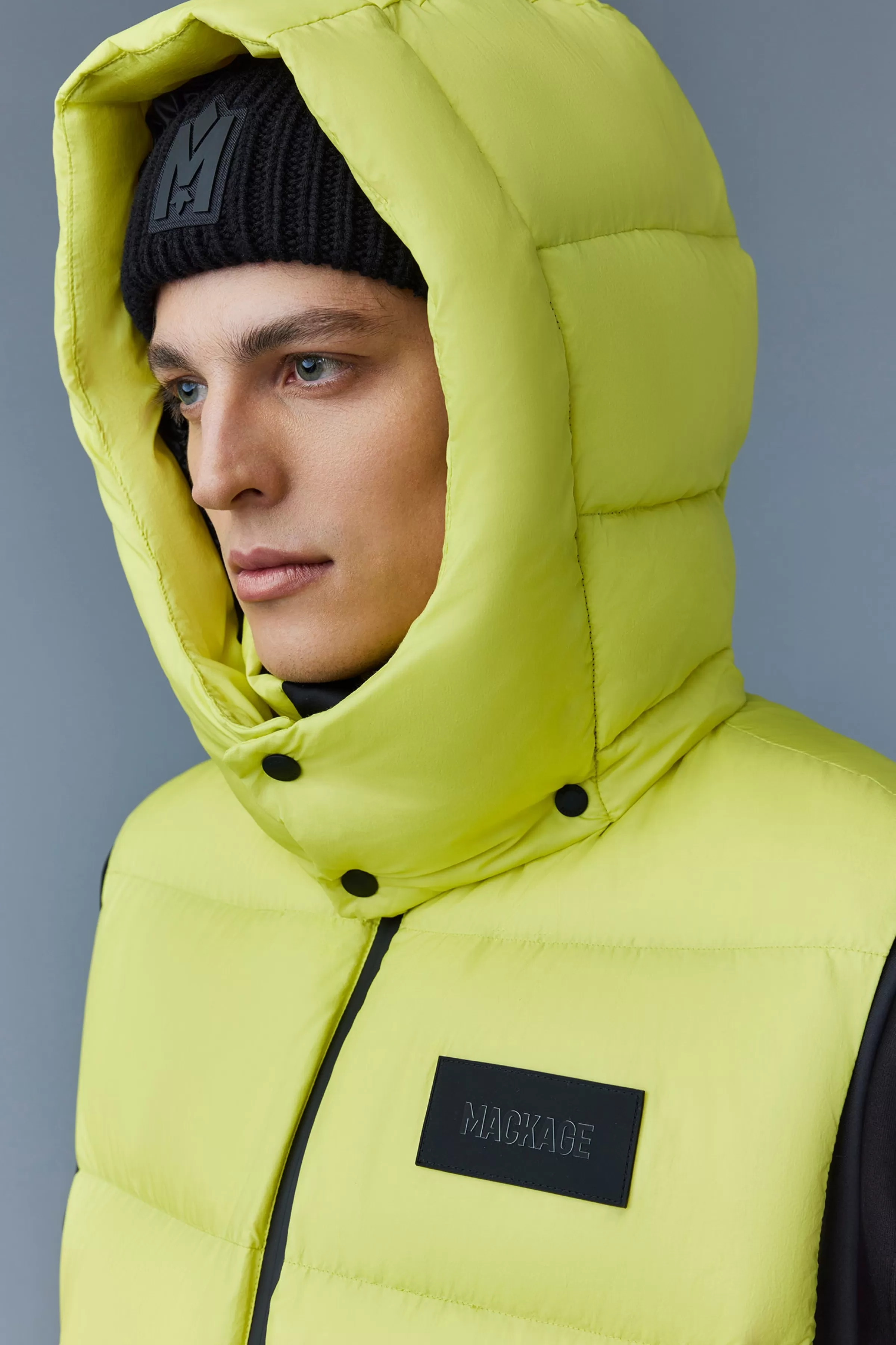 Hugh, Down Vest With Removable Hood For Men | ® US | Mackage Fashion