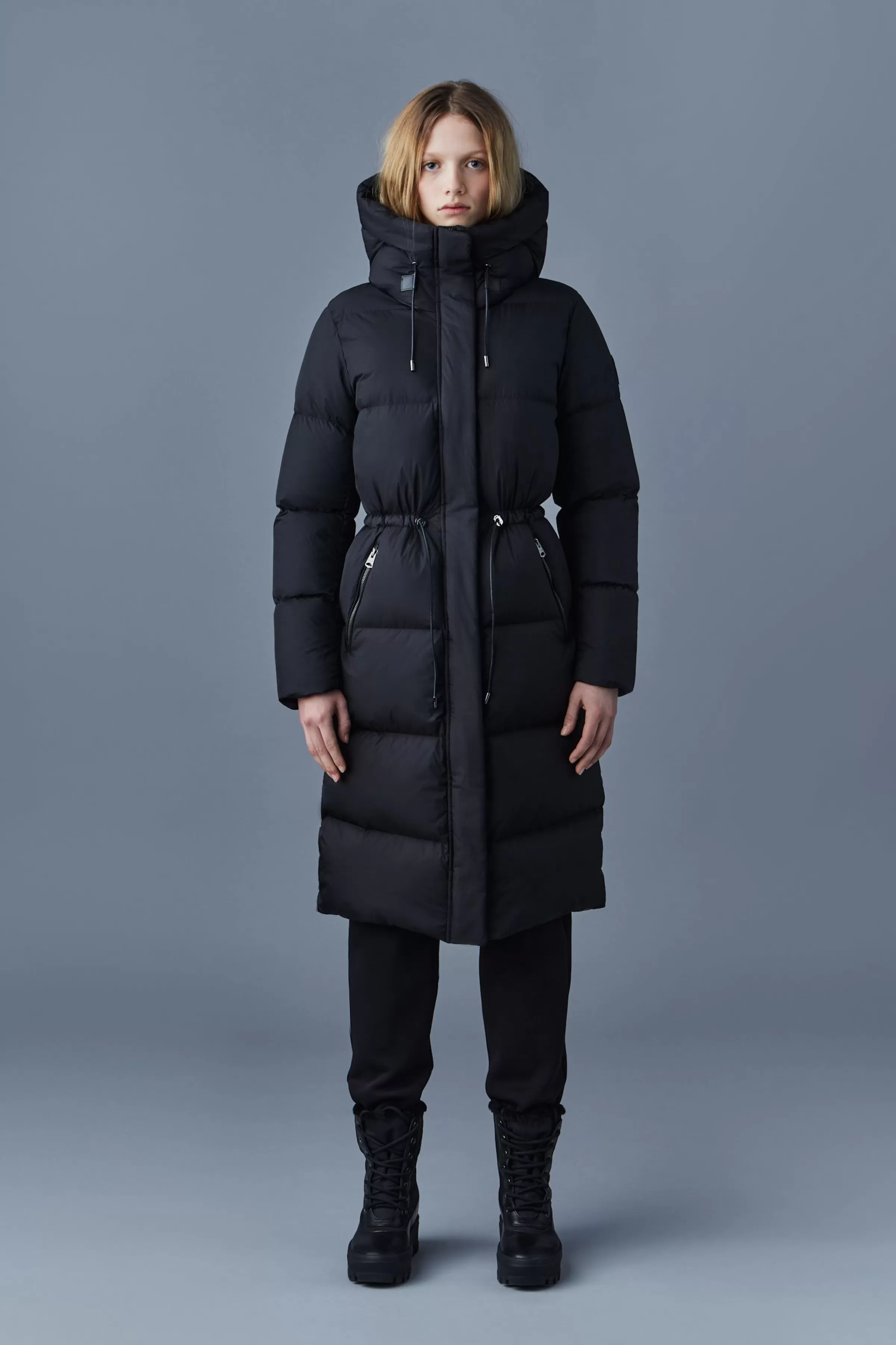 Ishani, Foil Shield Long Down Coat With Hood For Ladies | ® US | Mackage Online
