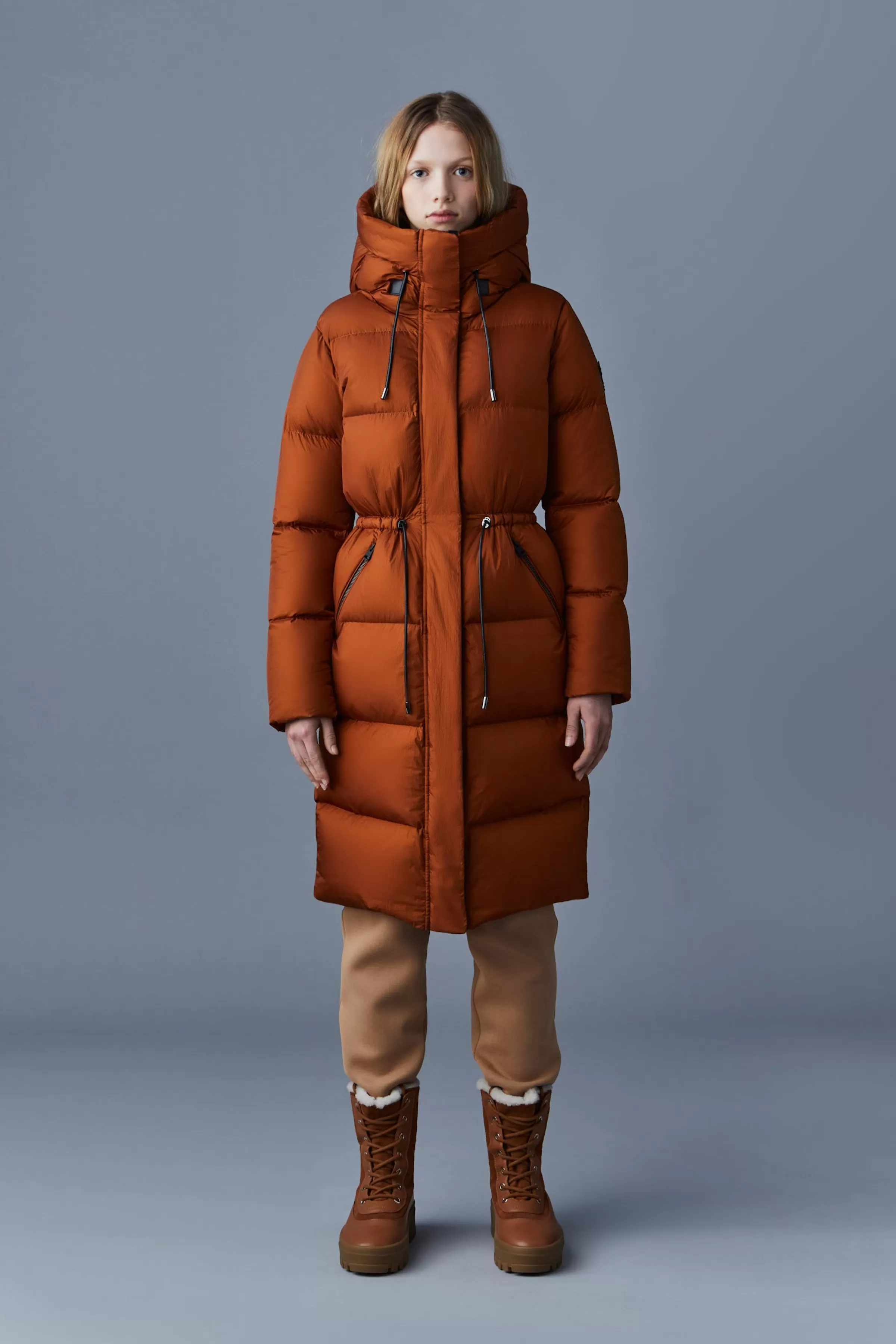 Ishani, Foil Shield Long Down Coat With Hood For Ladies | ® US | Mackage Online