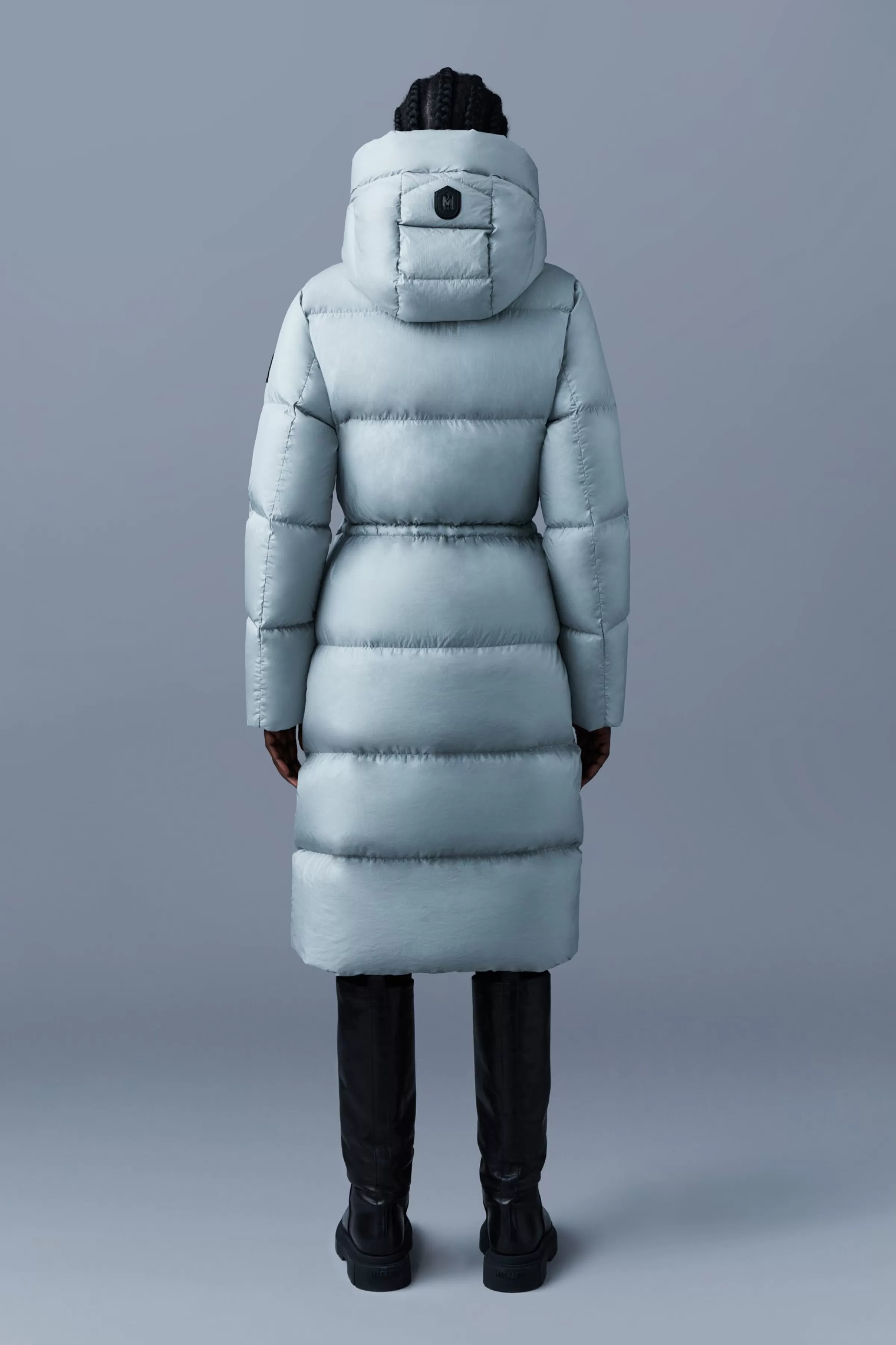 Ishani, Foil Shield Long Down Coat With Hood For Ladies | ® US | Mackage Online