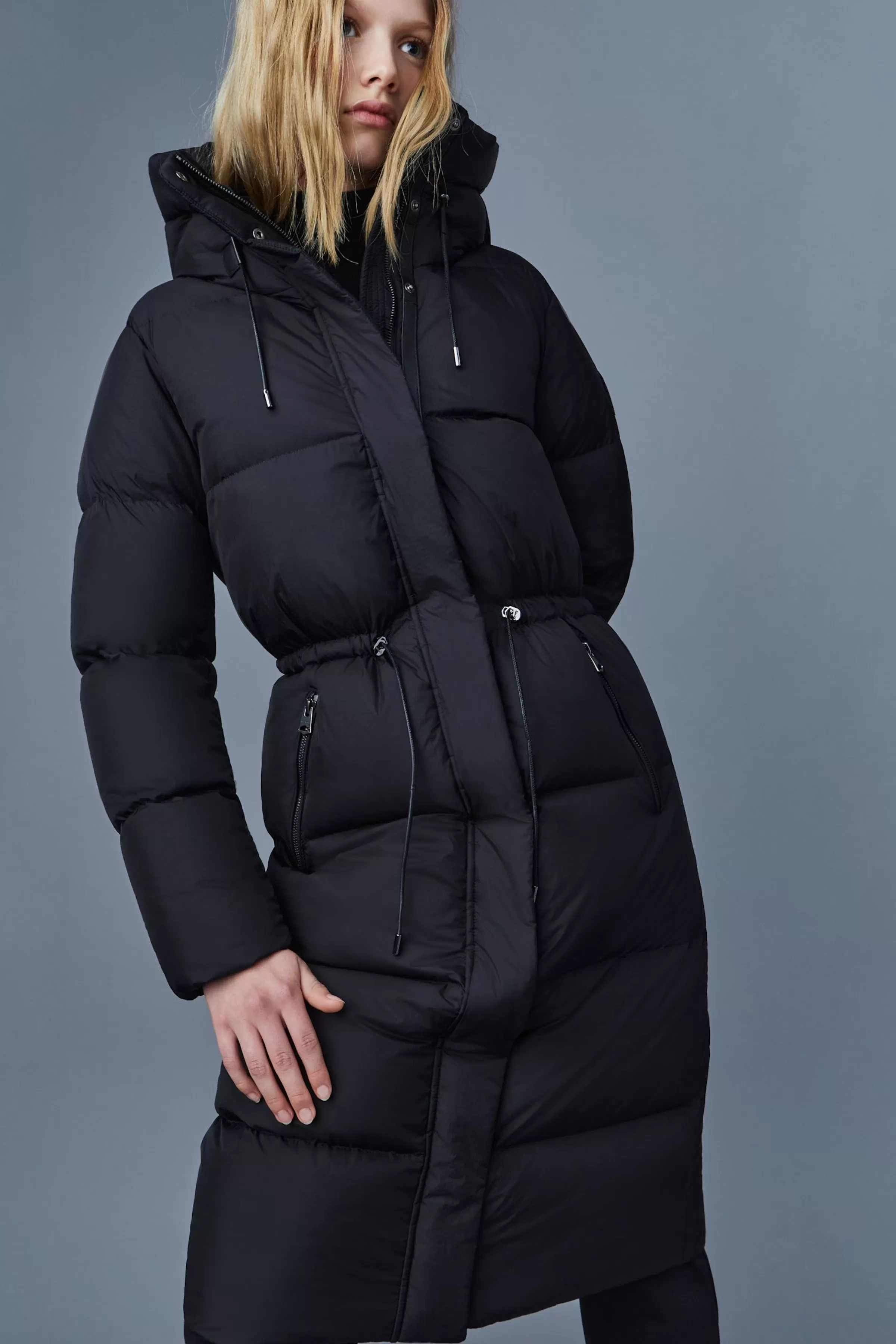 Ishani, Foil Shield Long Down Coat With Hood For Ladies | ® US | Mackage Online