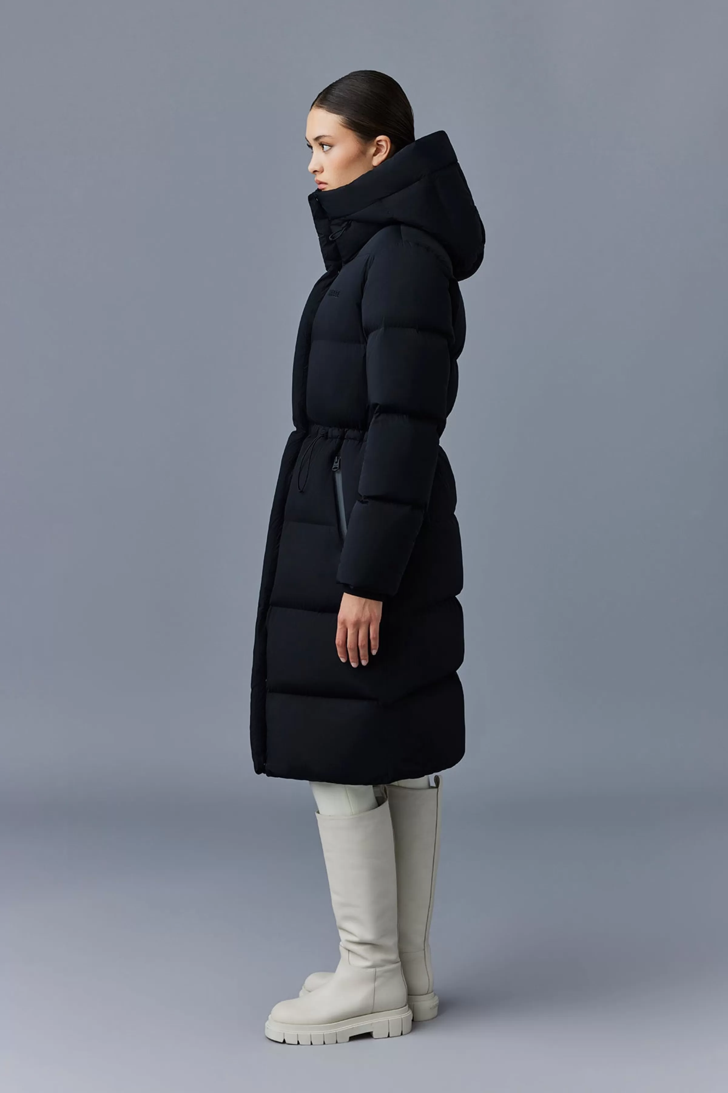 Ishani, Long Down Quilted Coat With Hood For Ladies | ® US | Mackage Flash Sale