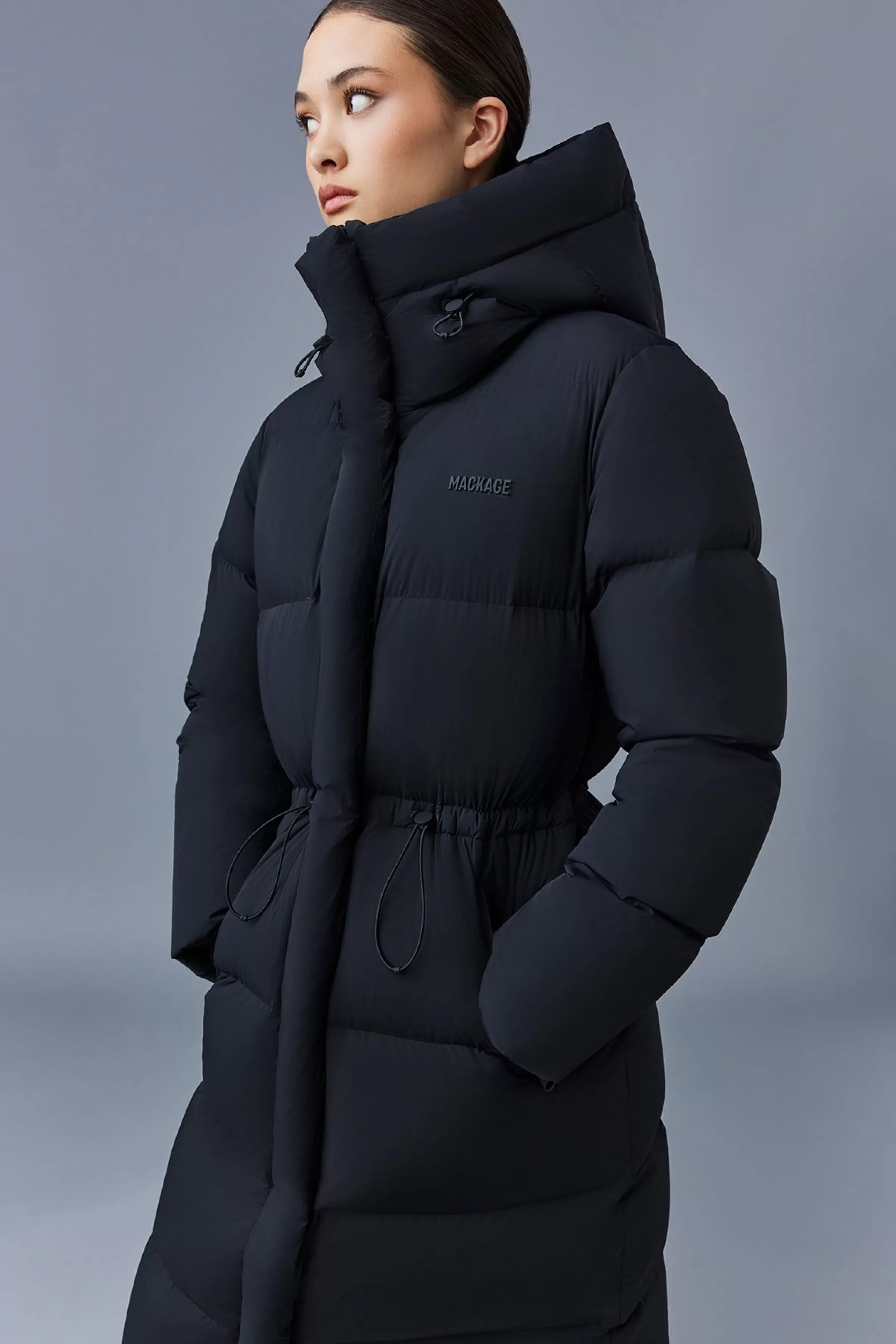 Ishani, Long Down Quilted Coat With Hood For Ladies | ® US | Mackage Flash Sale