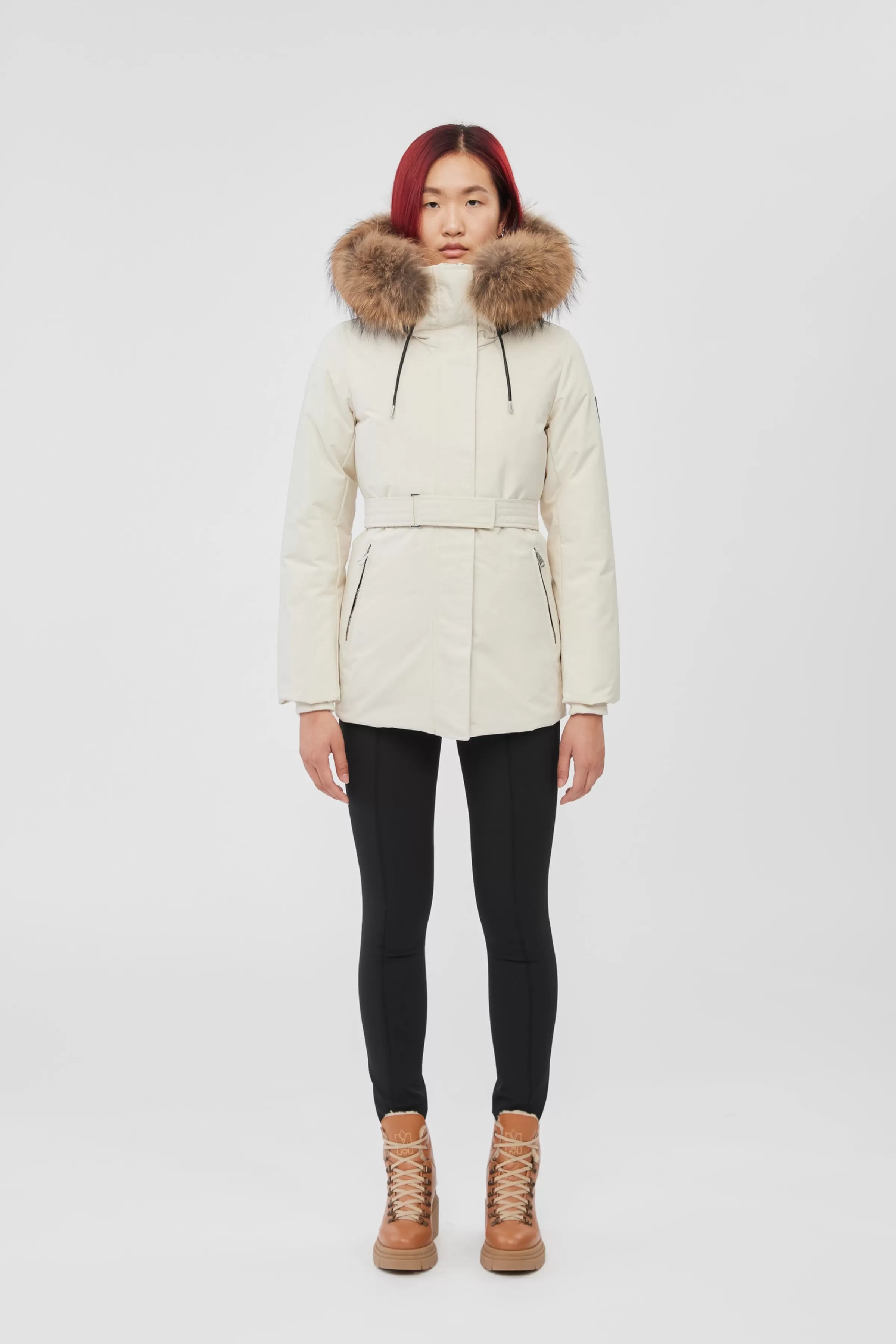 Jeni, 2-in-1 Down Parka With Removable Bib And Natural Fur For Ladies | ® US | Mackage Shop