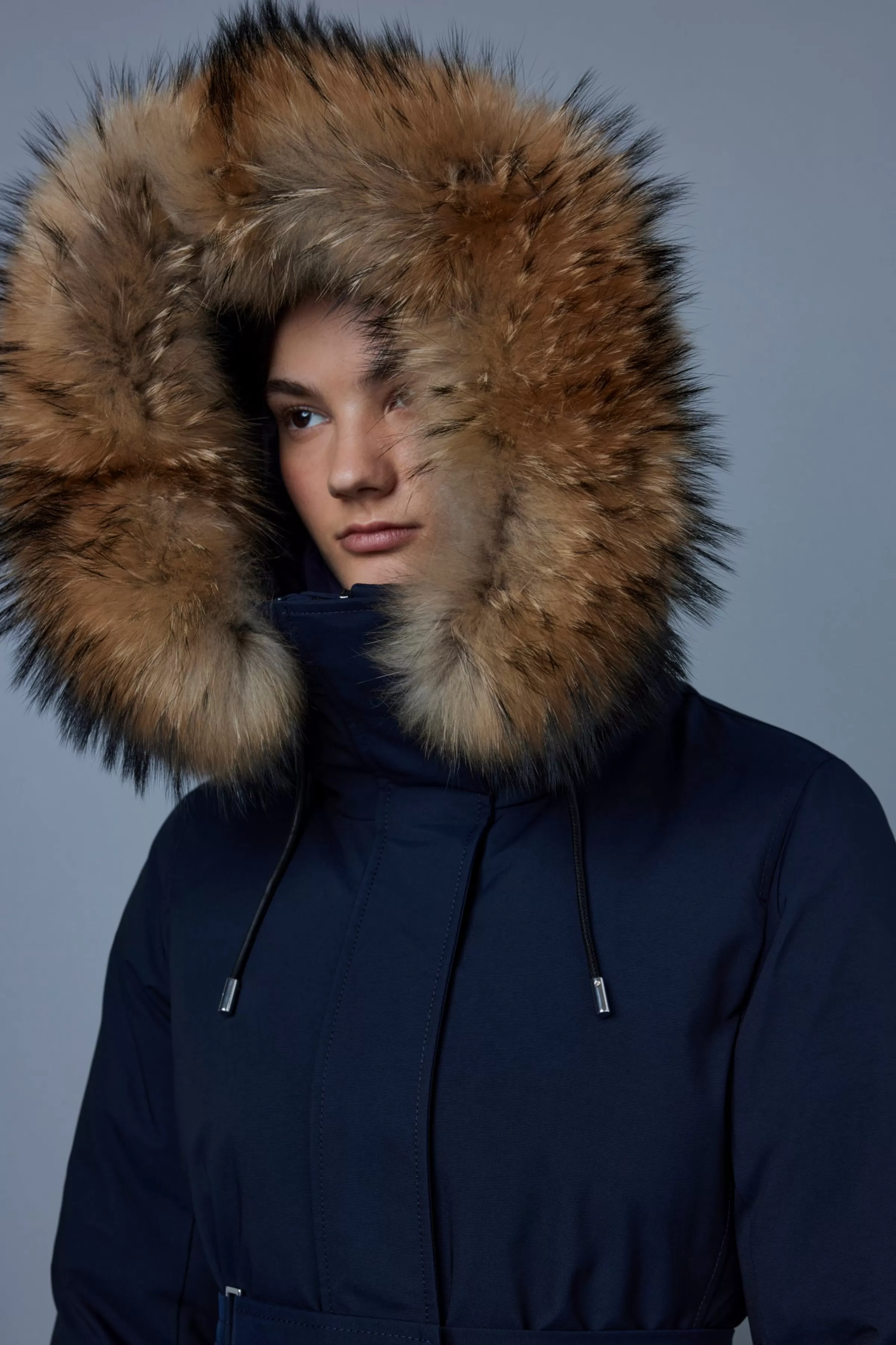 Jeni, 2-in-1 Down Parka With Removable Bib And Natural Fur For Ladies | ® US | Mackage Shop