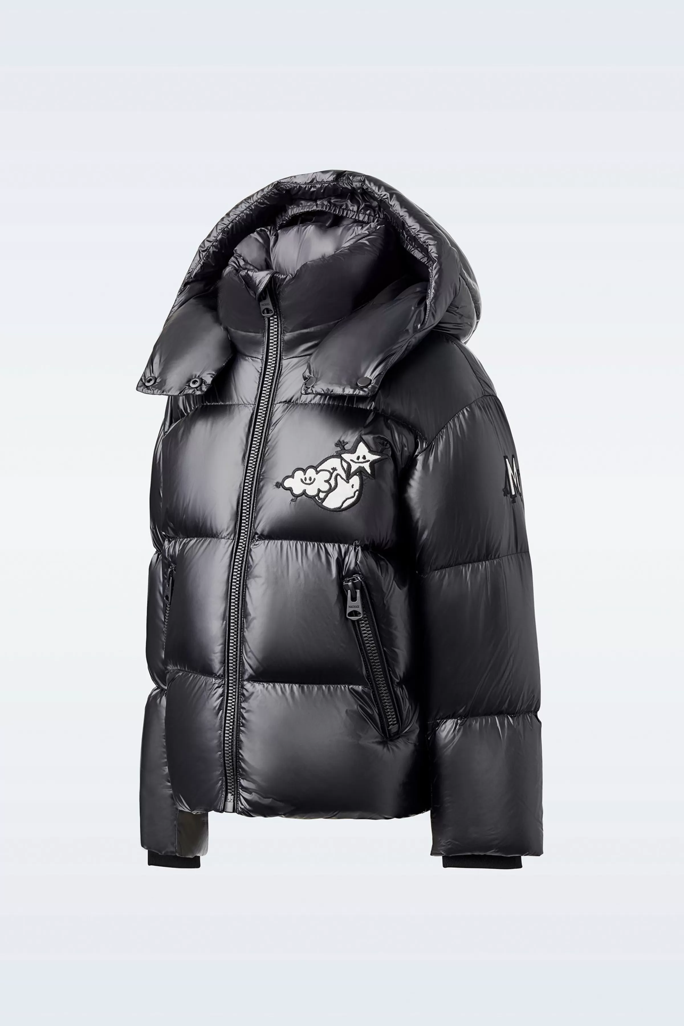 Jesse, Lightweight Down Jacket With Collab Logo And Graphics For Kids (8-14 Years) | ® US | Mackage Sale