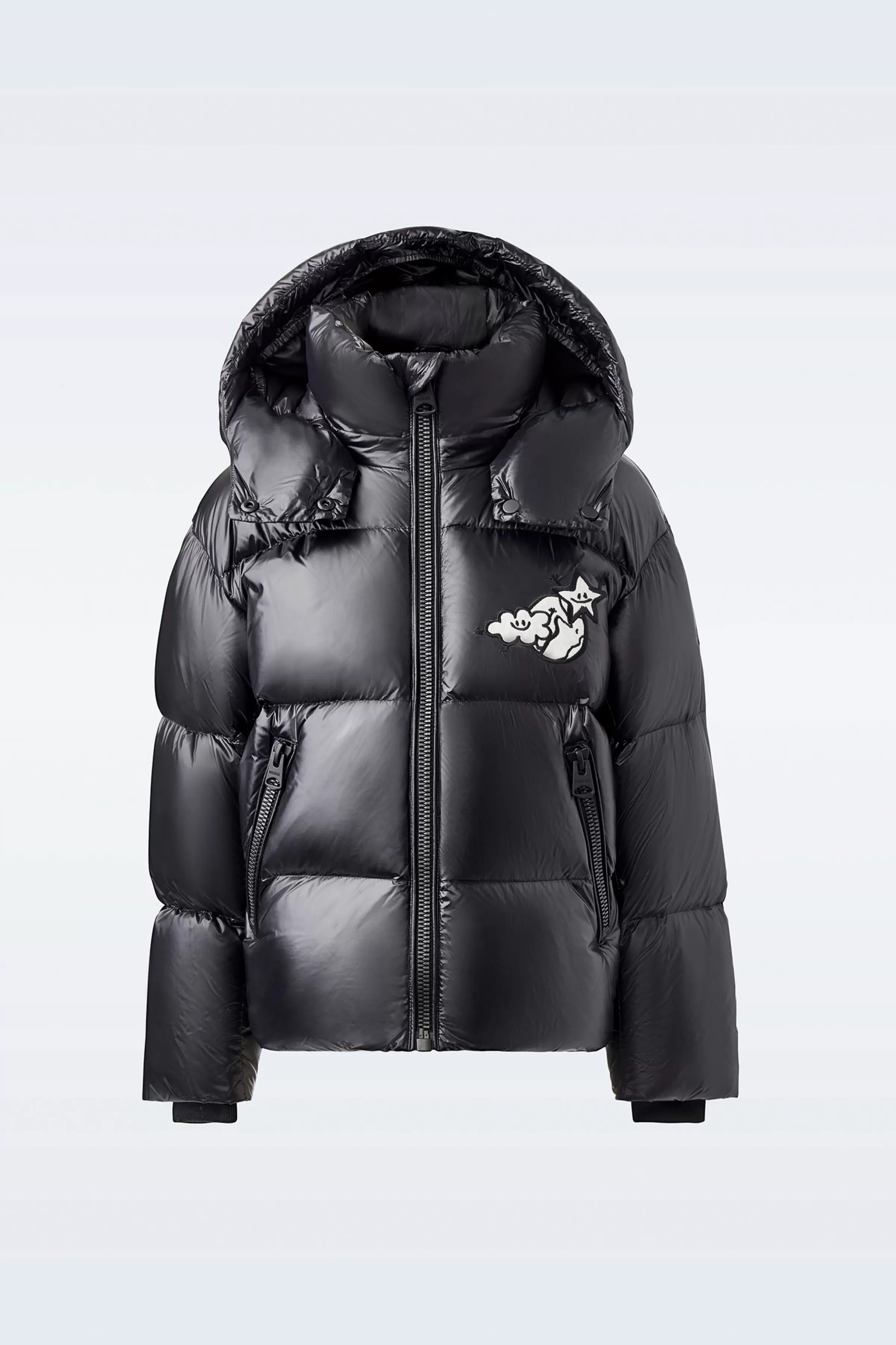 Jesse, Lightweight Down Jacket With Collab Logo And Graphics For Kids (8-14 Years) | ® US | Mackage Shop