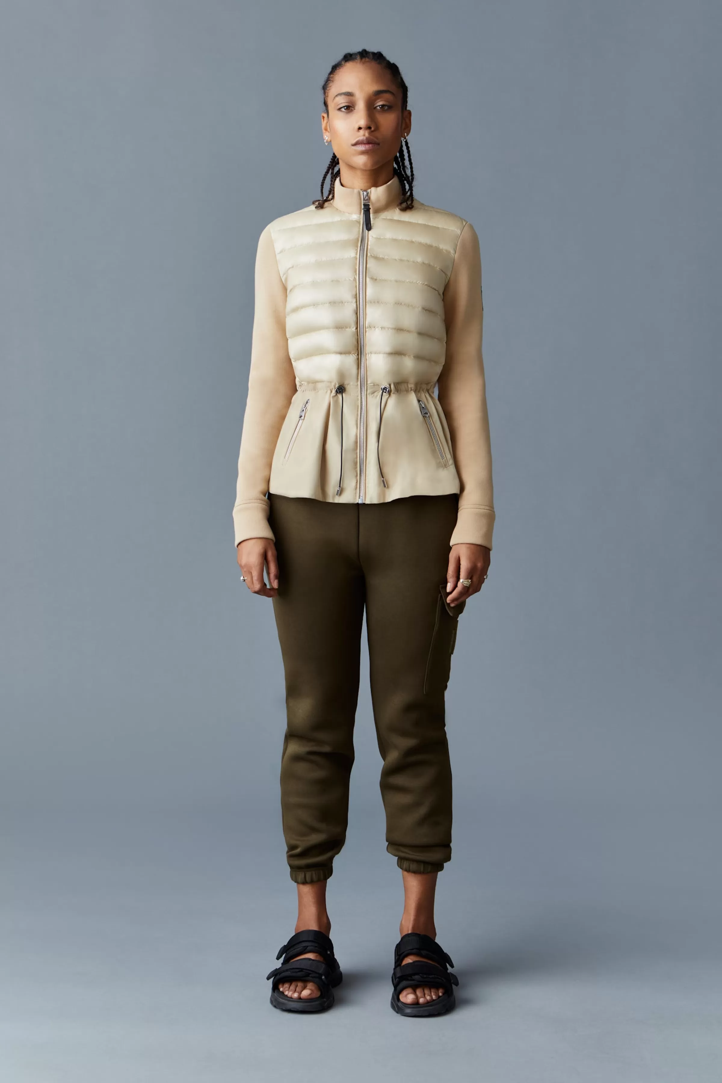 Joyce, Hybrid Jacket With Peplum For Ladies | ® US | Mackage Hot