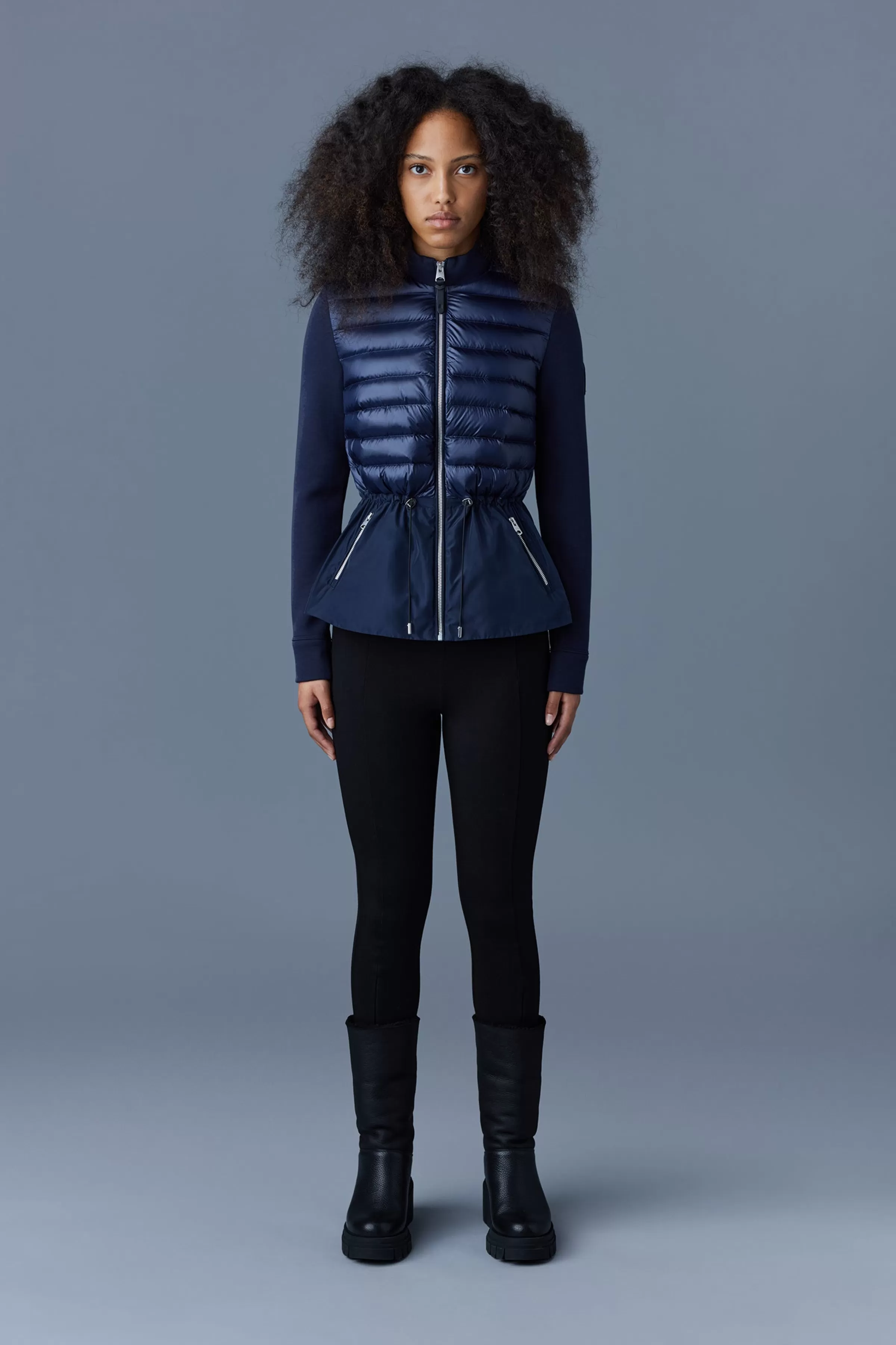 Joyce, Hybrid Jacket With Peplum For Ladies | ® US | Mackage Hot