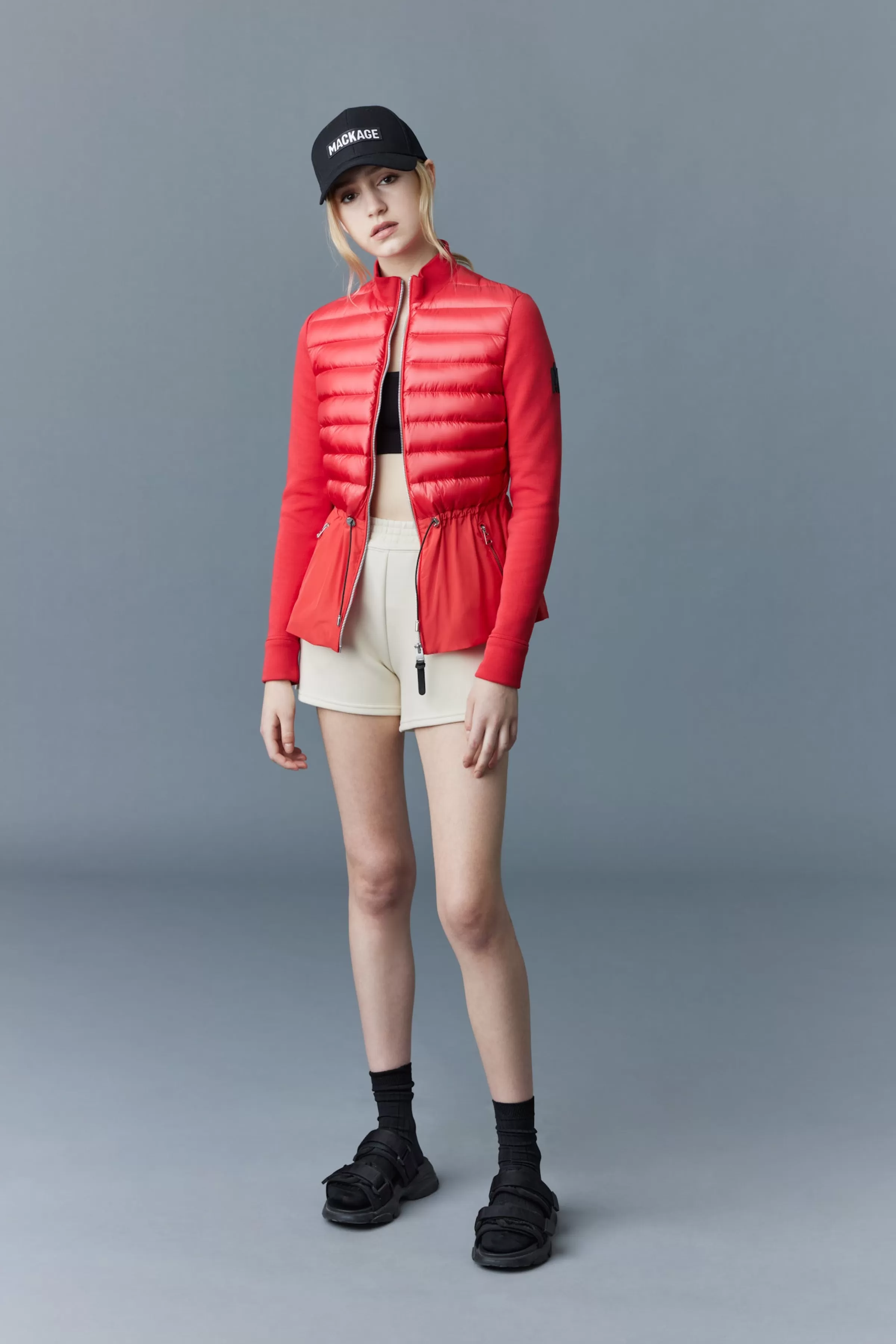 Joyce, Hybrid Jacket With Peplum For Ladies | ® US | Mackage Hot