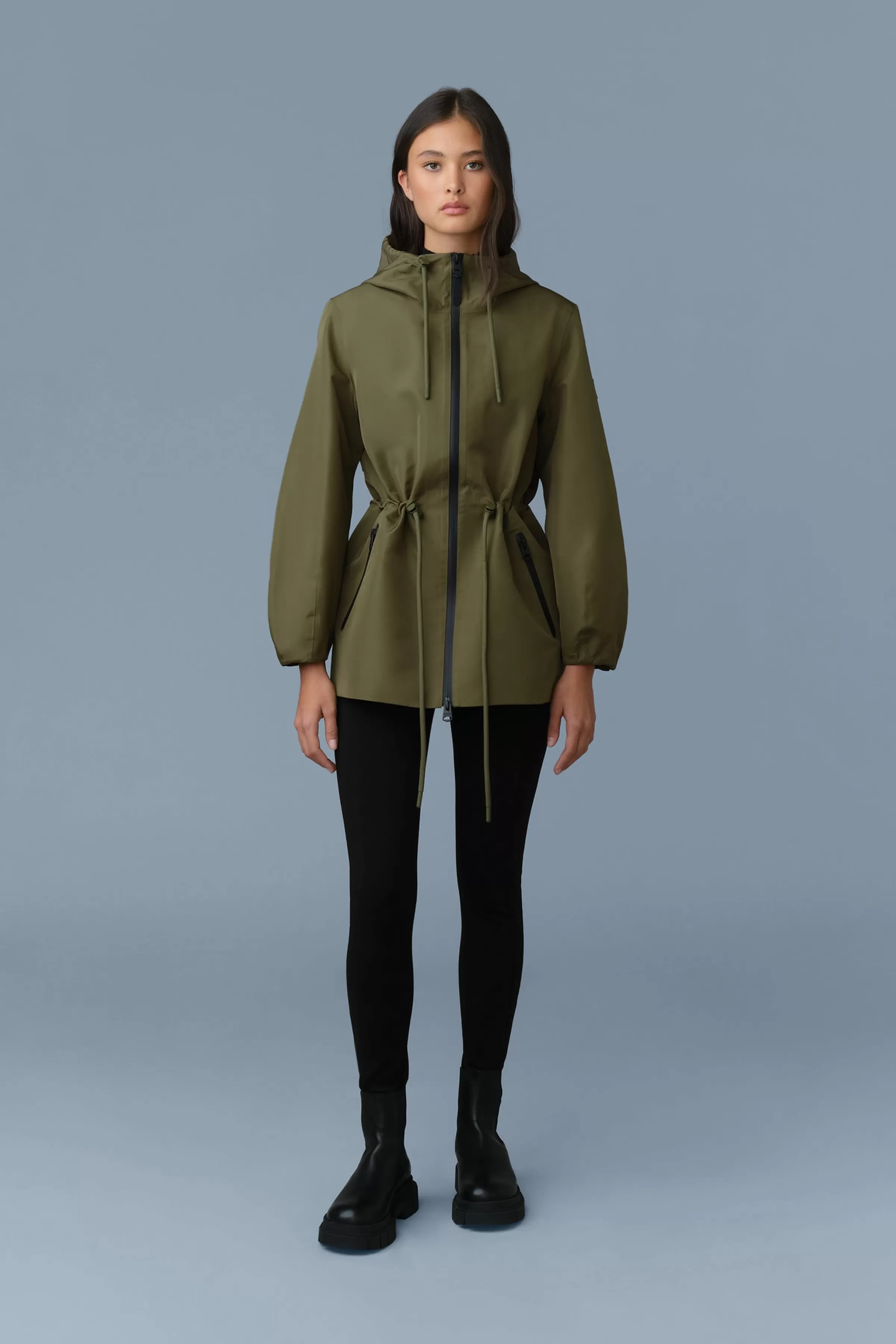 Kalea, Technical Rain Jacket With Drawcord Waist | ® US | Mackage Best