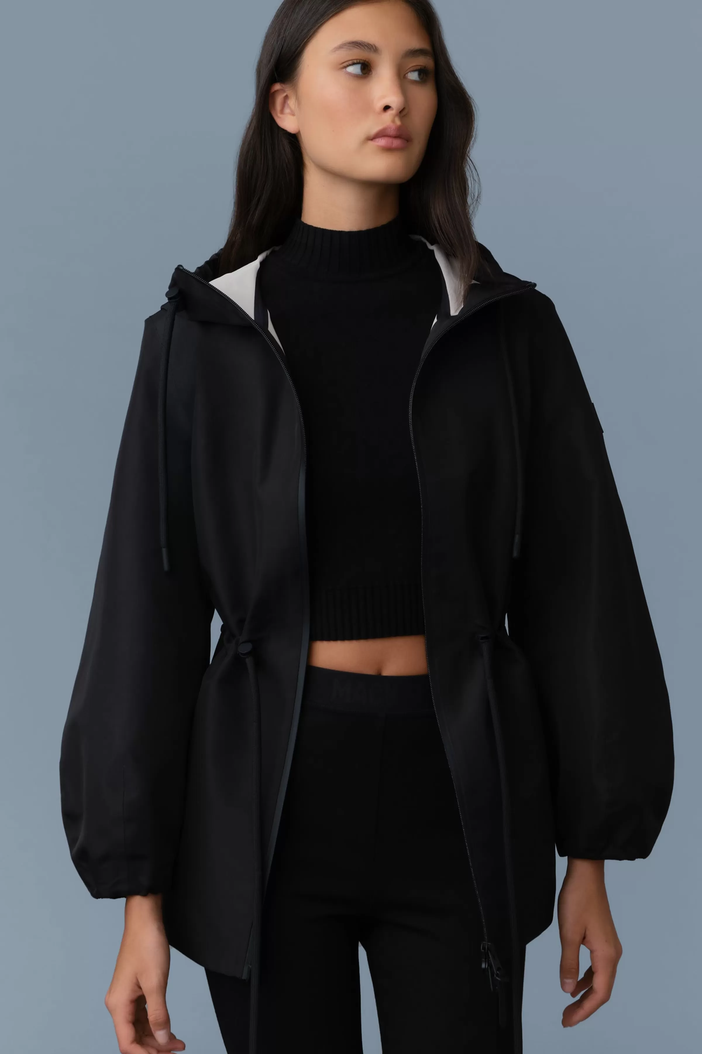 Kalea, Technical Rain Jacket With Drawcord Waist | ® US | Mackage Best