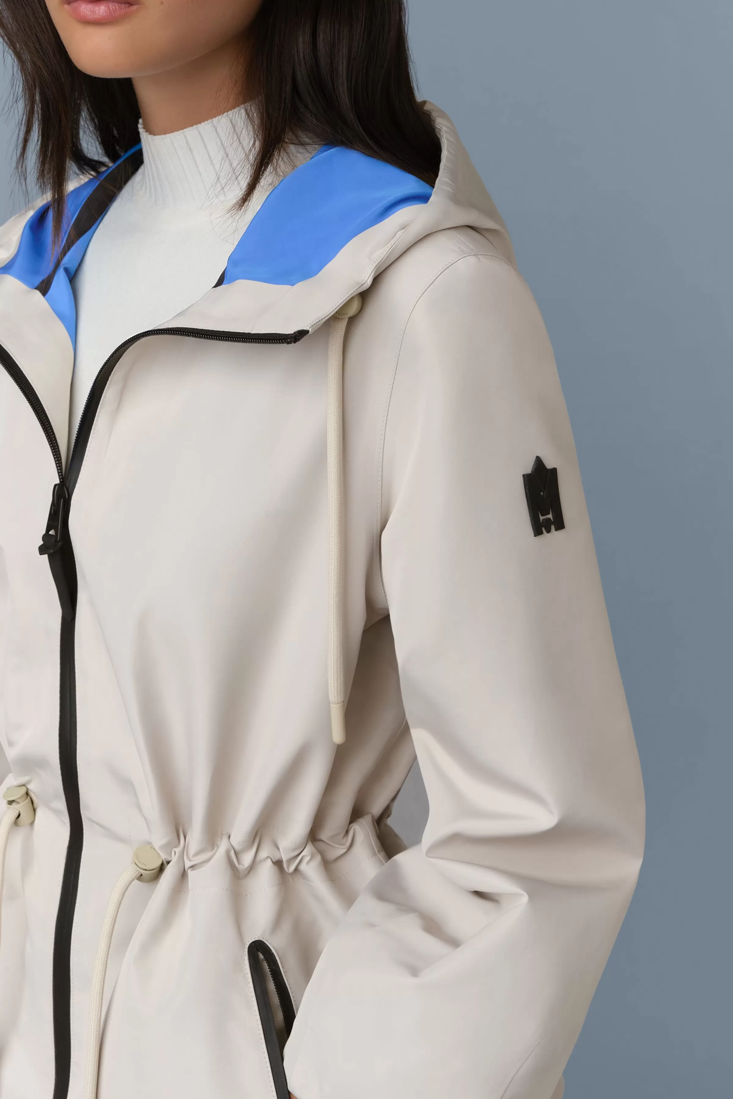 Kalea, Technical Rain Jacket With Drawcord Waist | ® US | Mackage Best