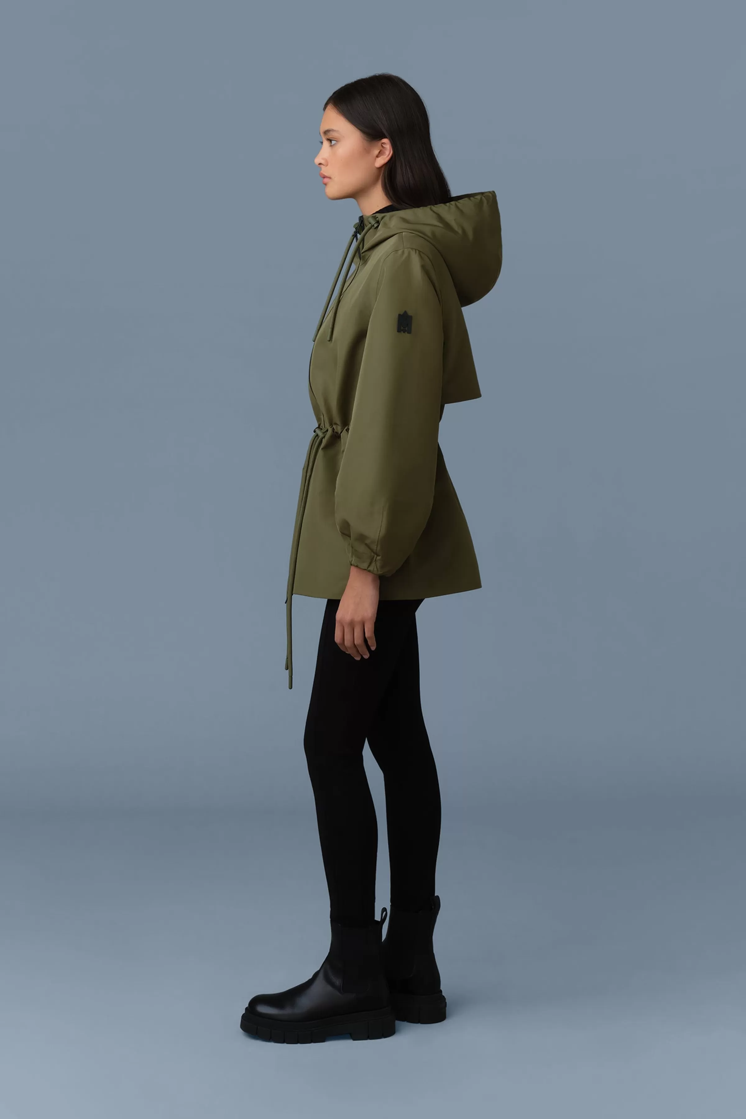 Kalea, Technical Rain Jacket With Drawcord Waist | ® US | Mackage Hot