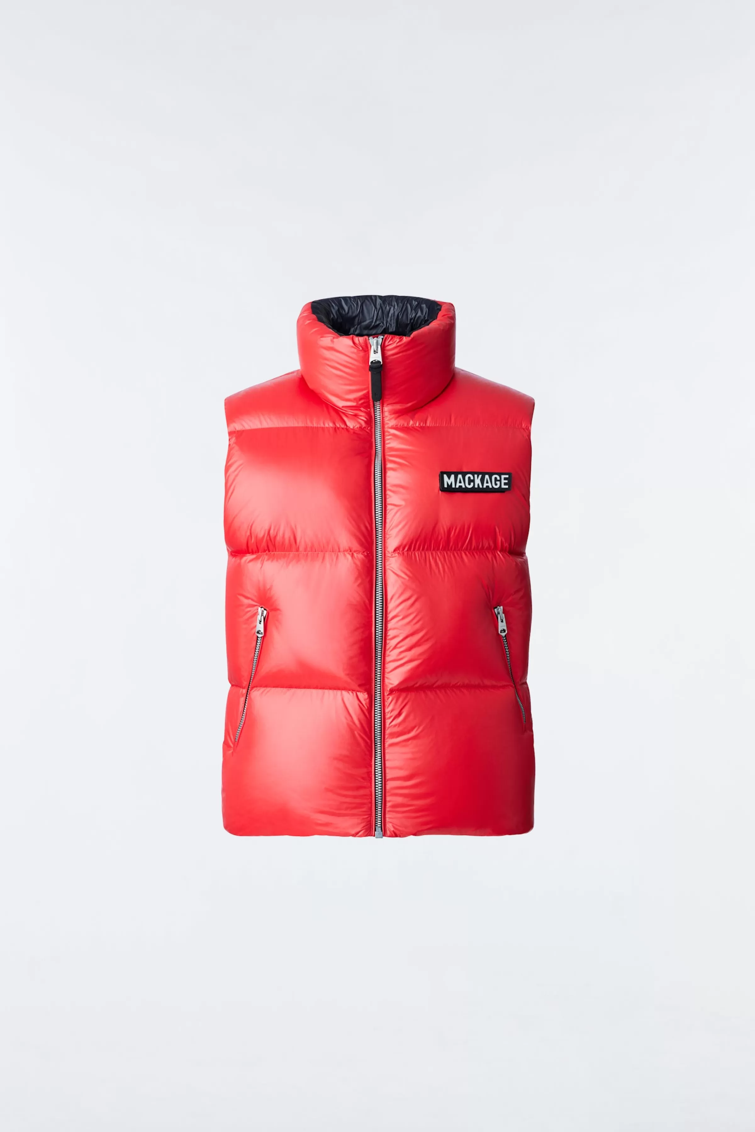 Kane, Lustrous Light Down Vest With Funnel Collar For Men | ® US | Mackage New