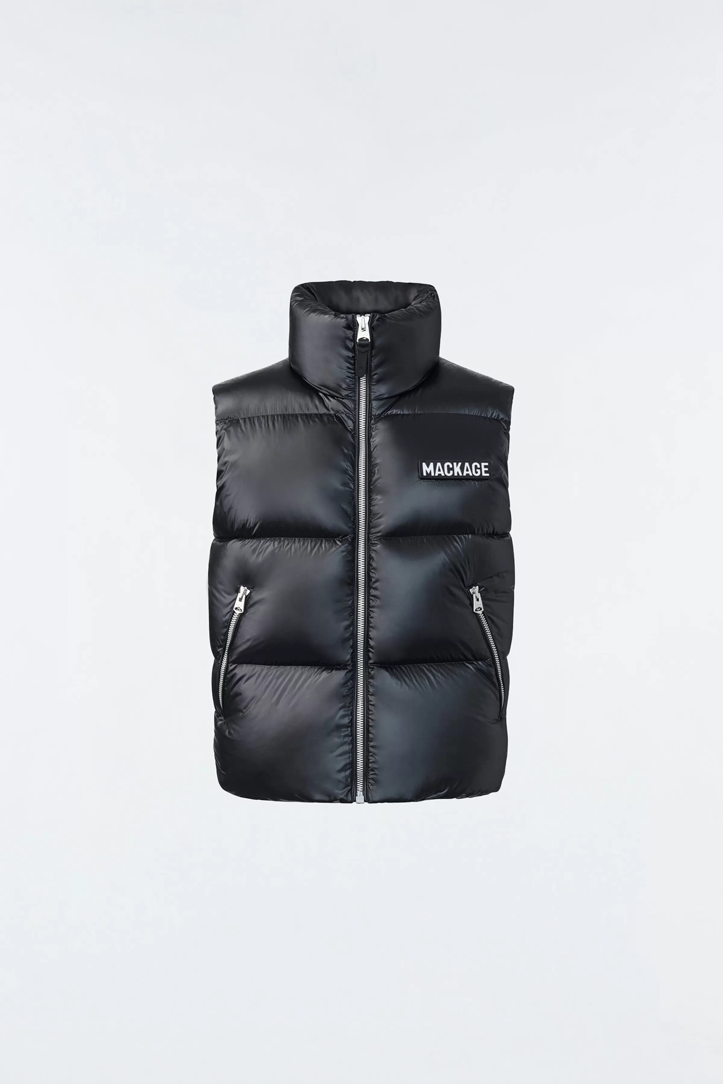 Kane, Lustrous Light Down Vest With Funnel Collar For Men | ® US | Mackage New