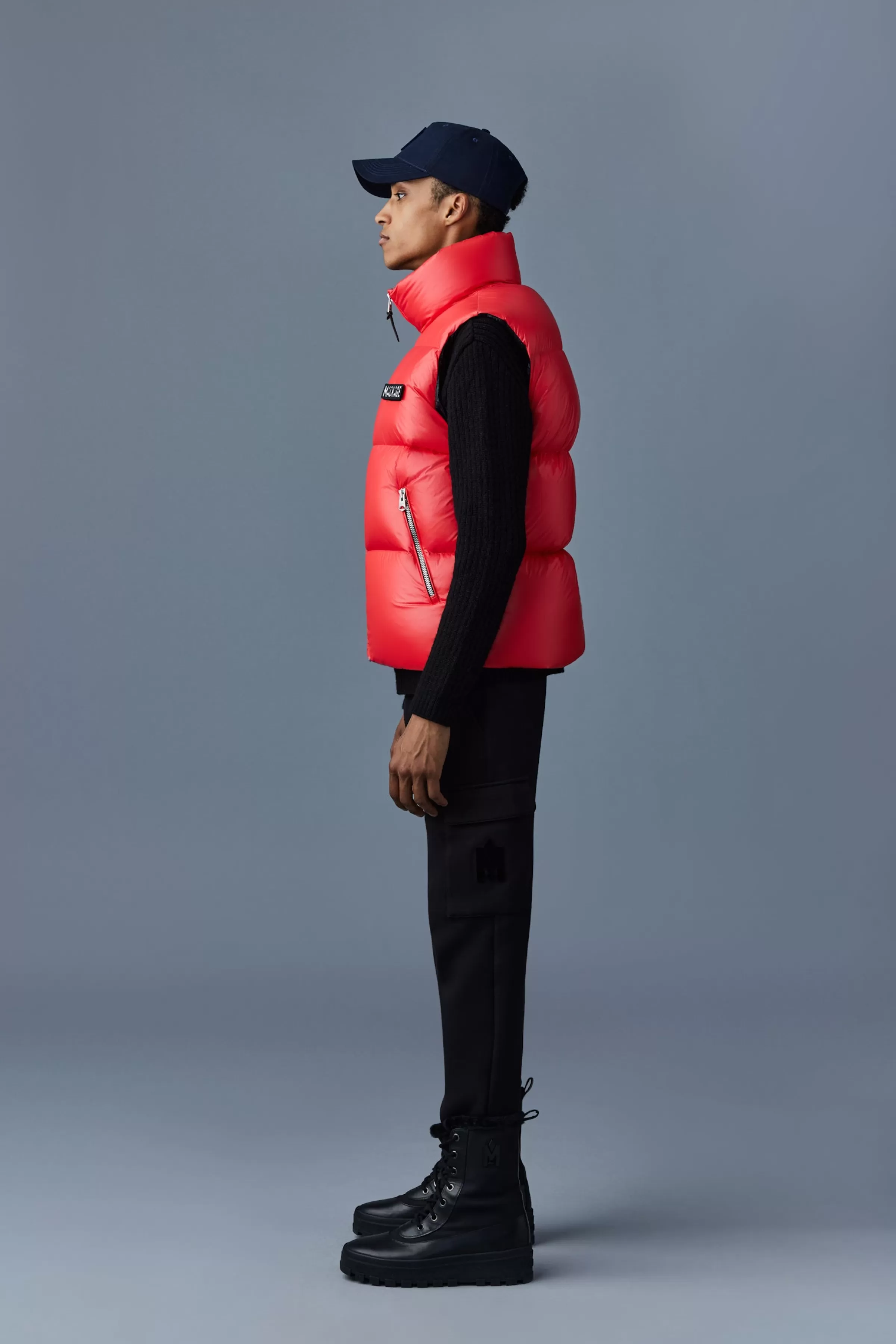 Kane, Lustrous Light Down Vest With Funnel Collar For Men | ® US | Mackage New