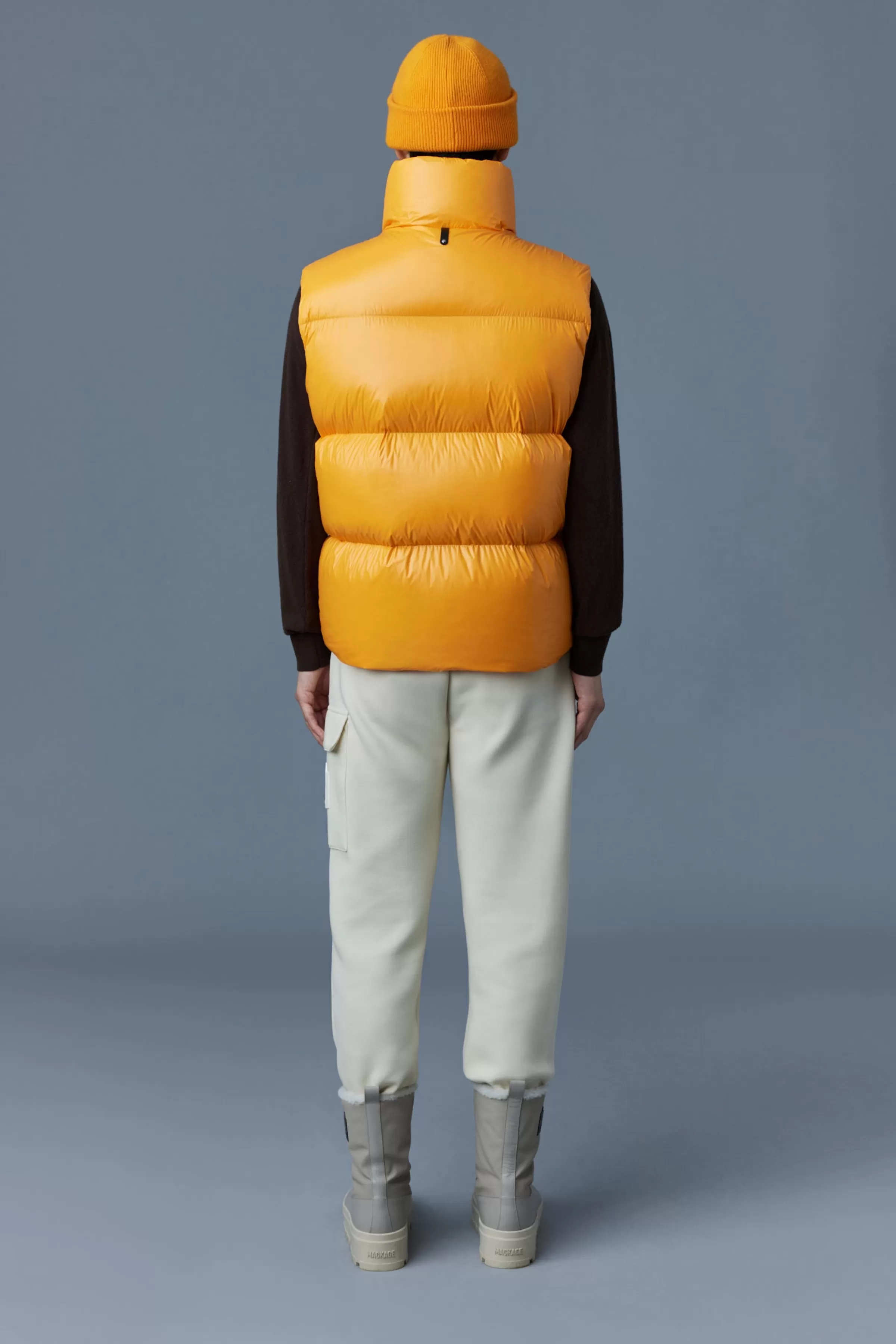 Kane, Lustrous Light Down Vest With Funnel Collar For Men | ® US | Mackage New