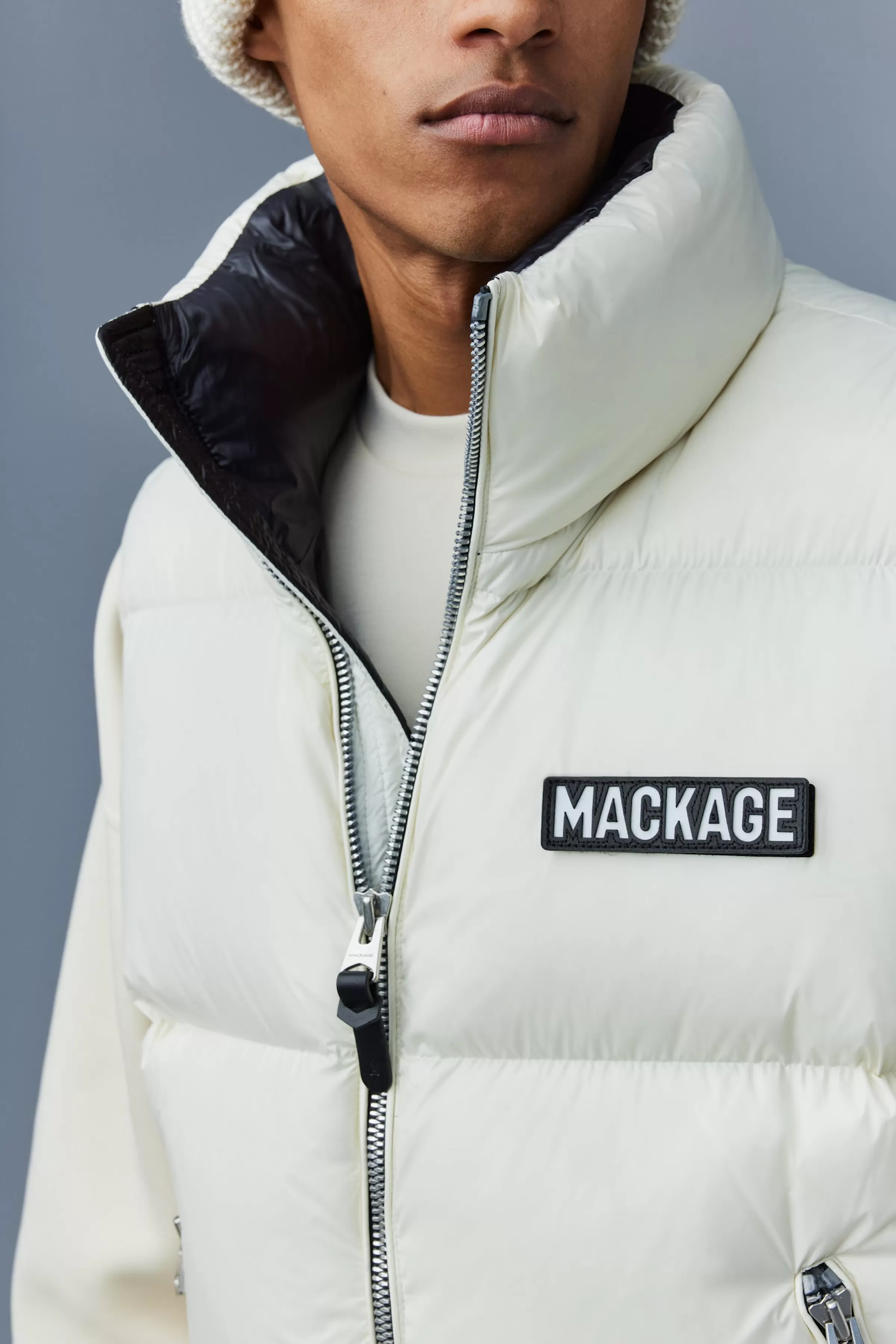 Kane, Lustrous Light Down Vest With Funnel Collar For Men | ® US | Mackage New