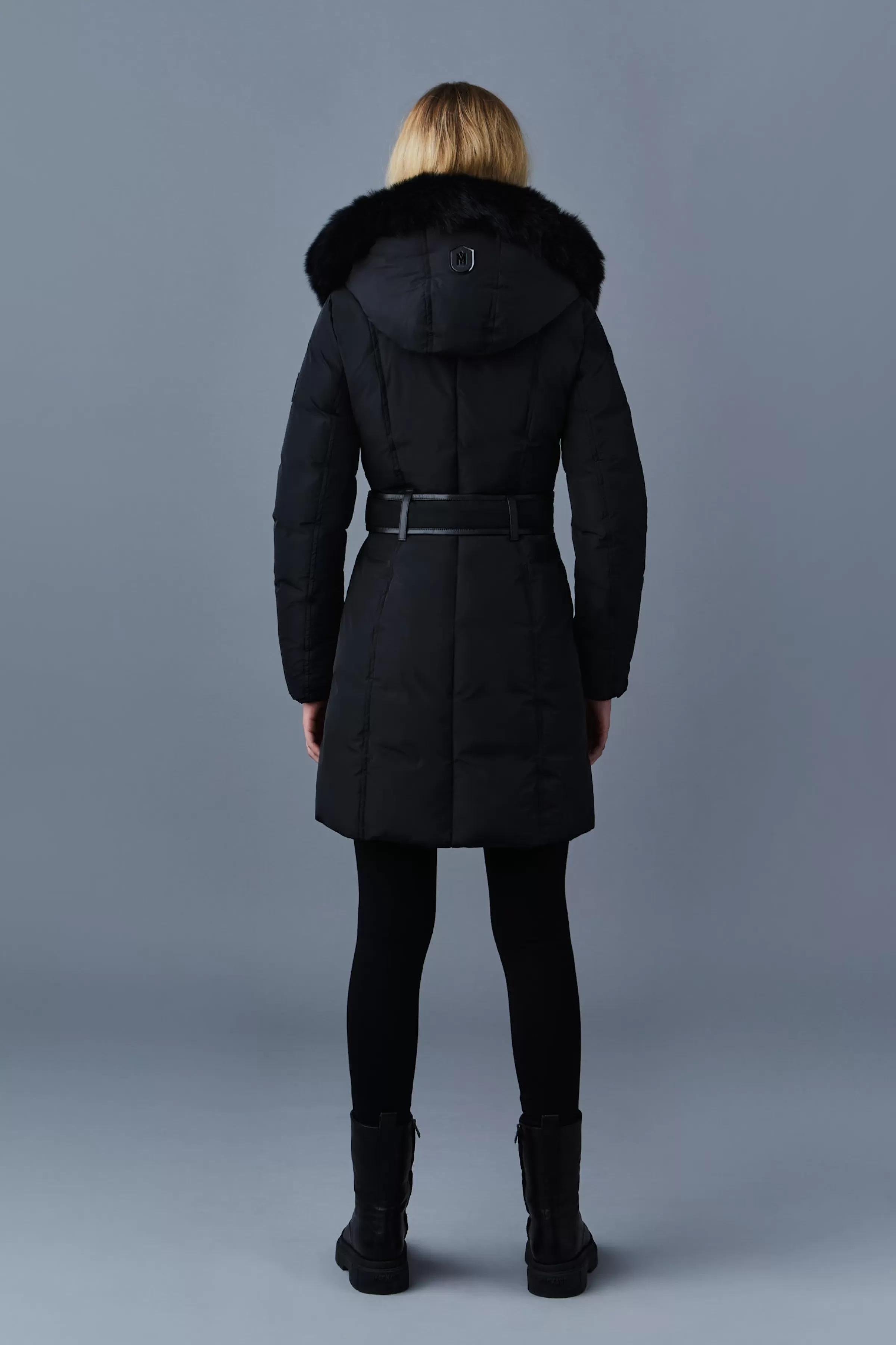 Kay, Down Coat With Blue Fox Fur Signature Collar For Ladies | ® US | Mackage Cheap