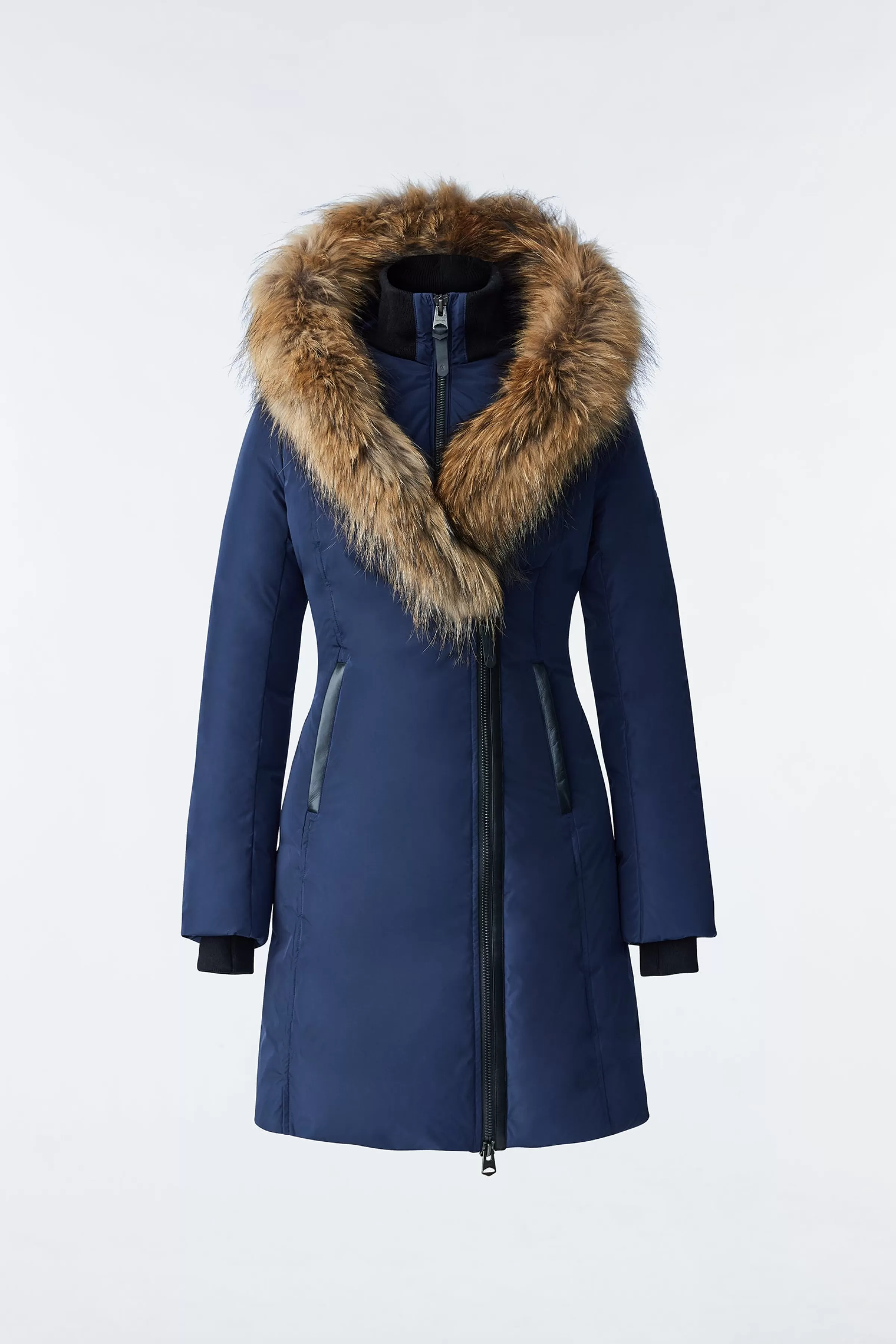 Kay, Down Coat With Natural Fur Signature Collar For Ladies | ® US | Mackage Best Sale