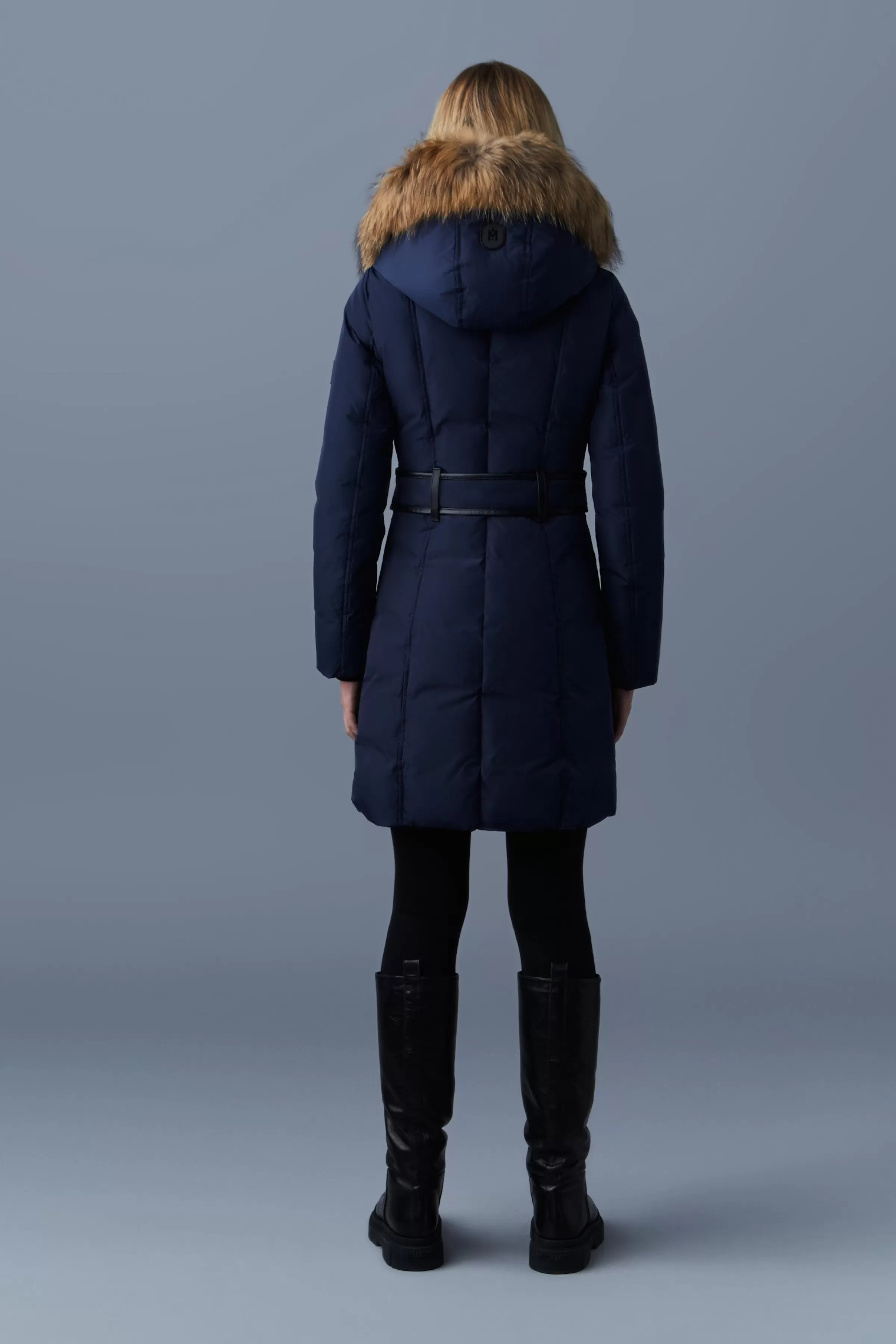 Kay, Down Coat With Natural Fur Signature Collar For Ladies | ® US | Mackage Best Sale