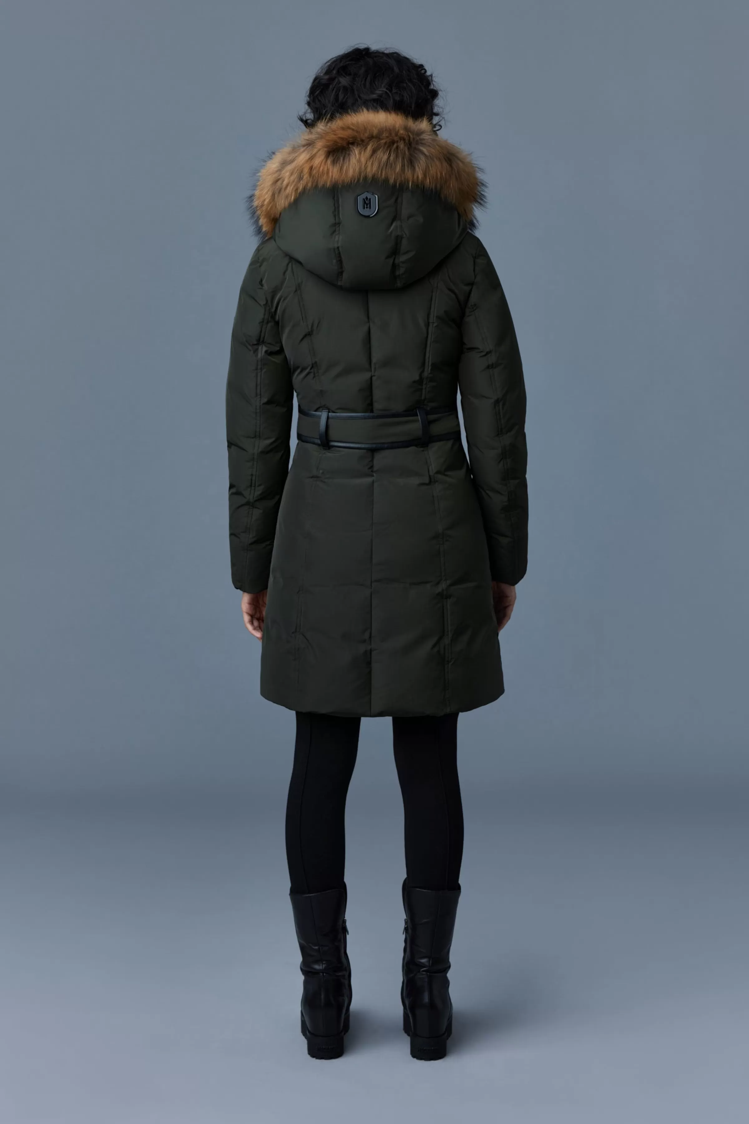 Kay, Down Coat With Natural Fur Signature Collar For Ladies | ® US | Mackage Best Sale