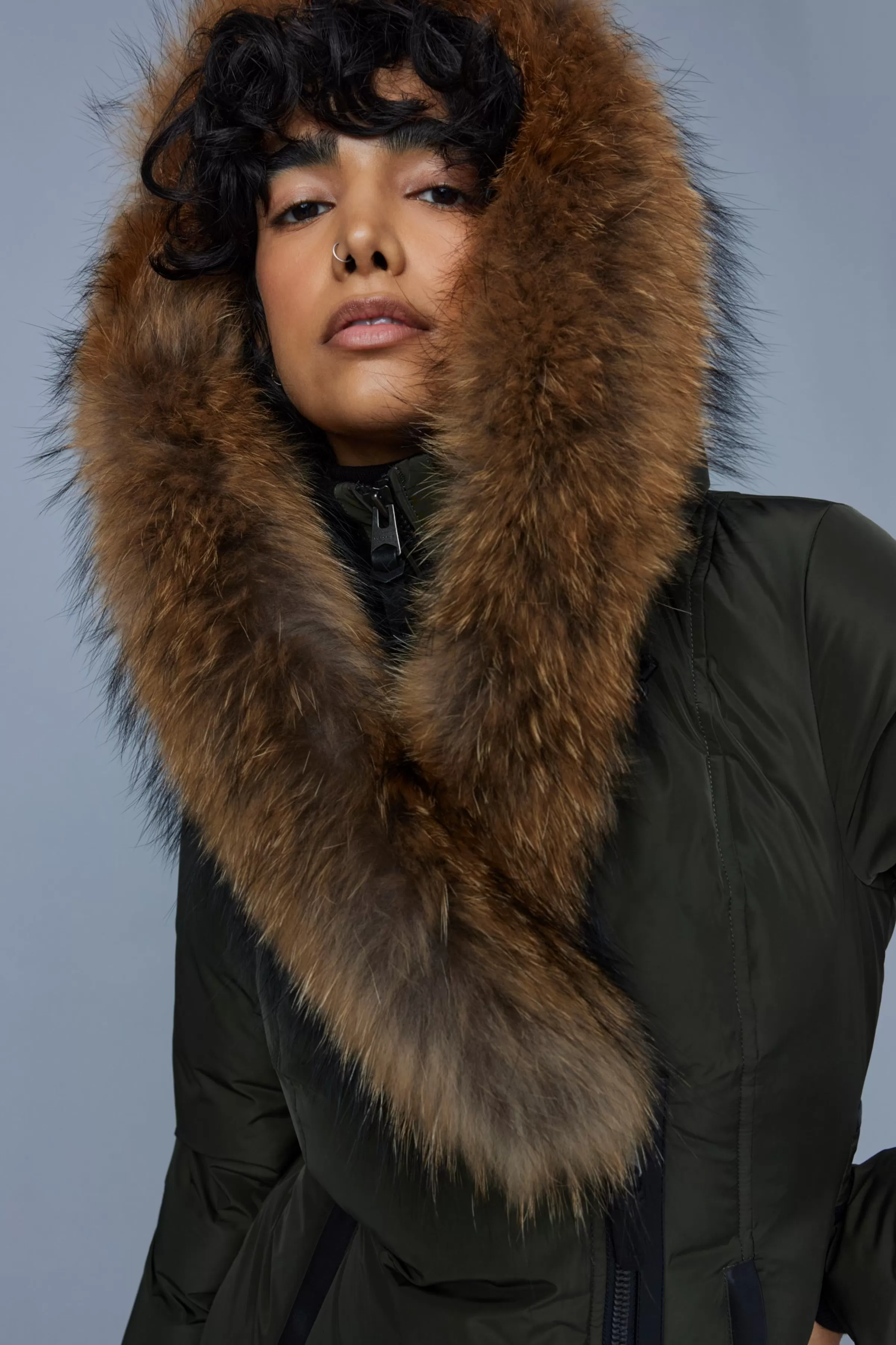 Kay, Down Coat With Natural Fur Signature Collar For Ladies | ® US | Mackage Best Sale