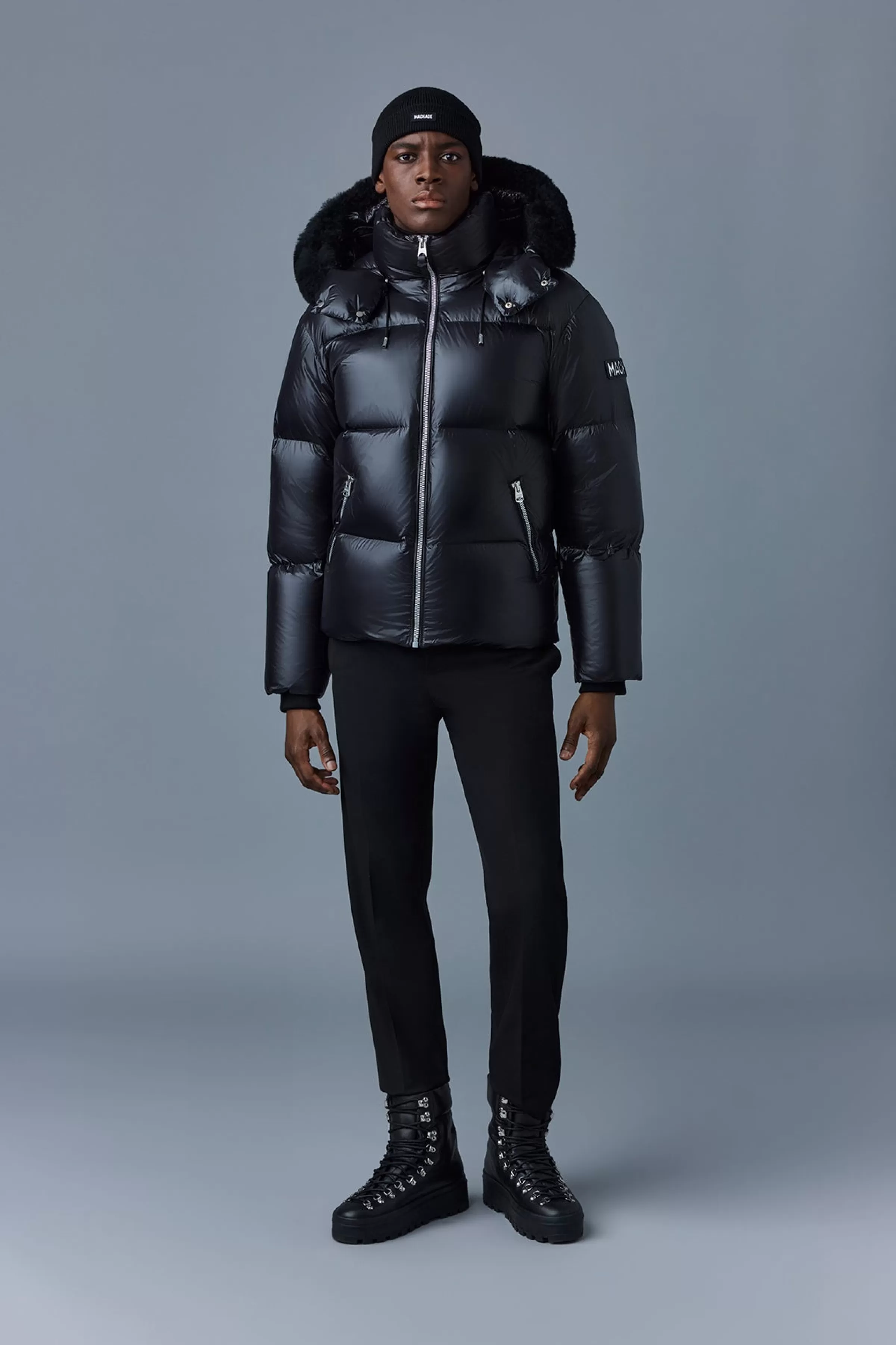 Kent, Down Jacket With Removable Hood And Fur Trim For Men | ® US | Mackage Outlet