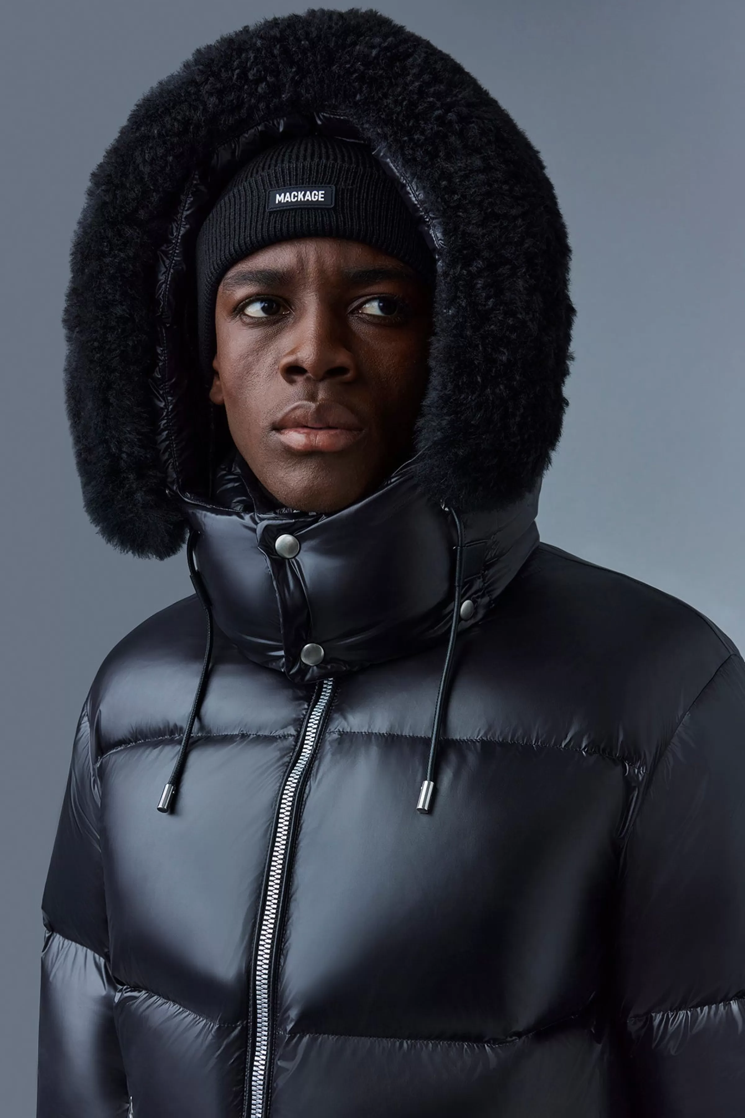 Kent, Down Jacket With Removable Hood And Fur Trim For Men | ® US | Mackage Outlet