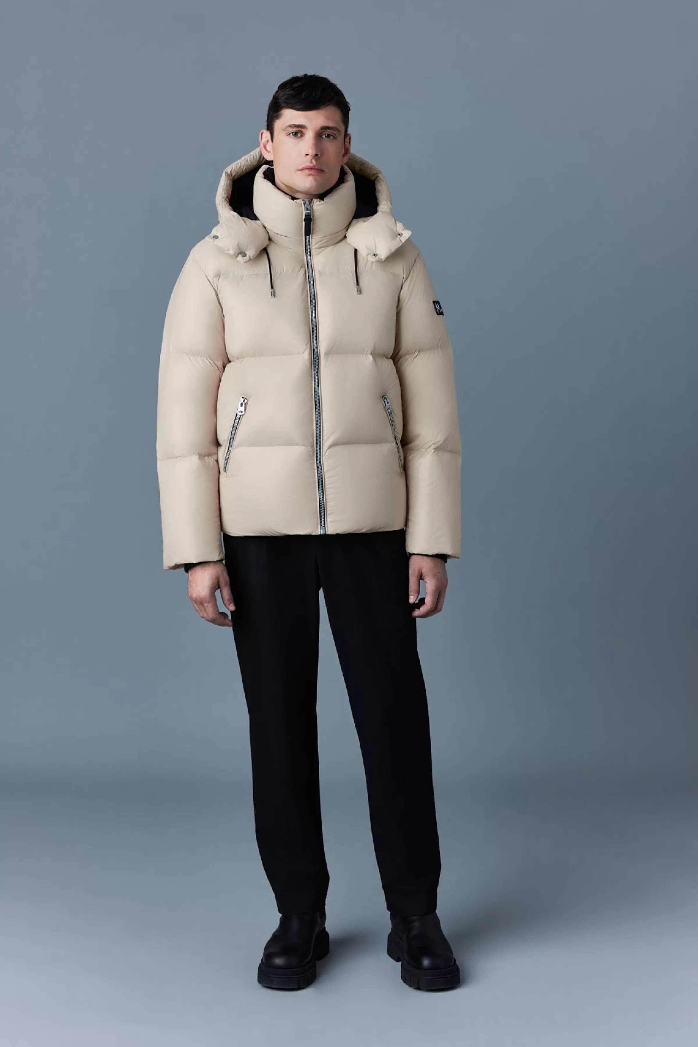 Kent, Lustrous Light Down Jacket With Hood For Men | ® US | Mackage Best