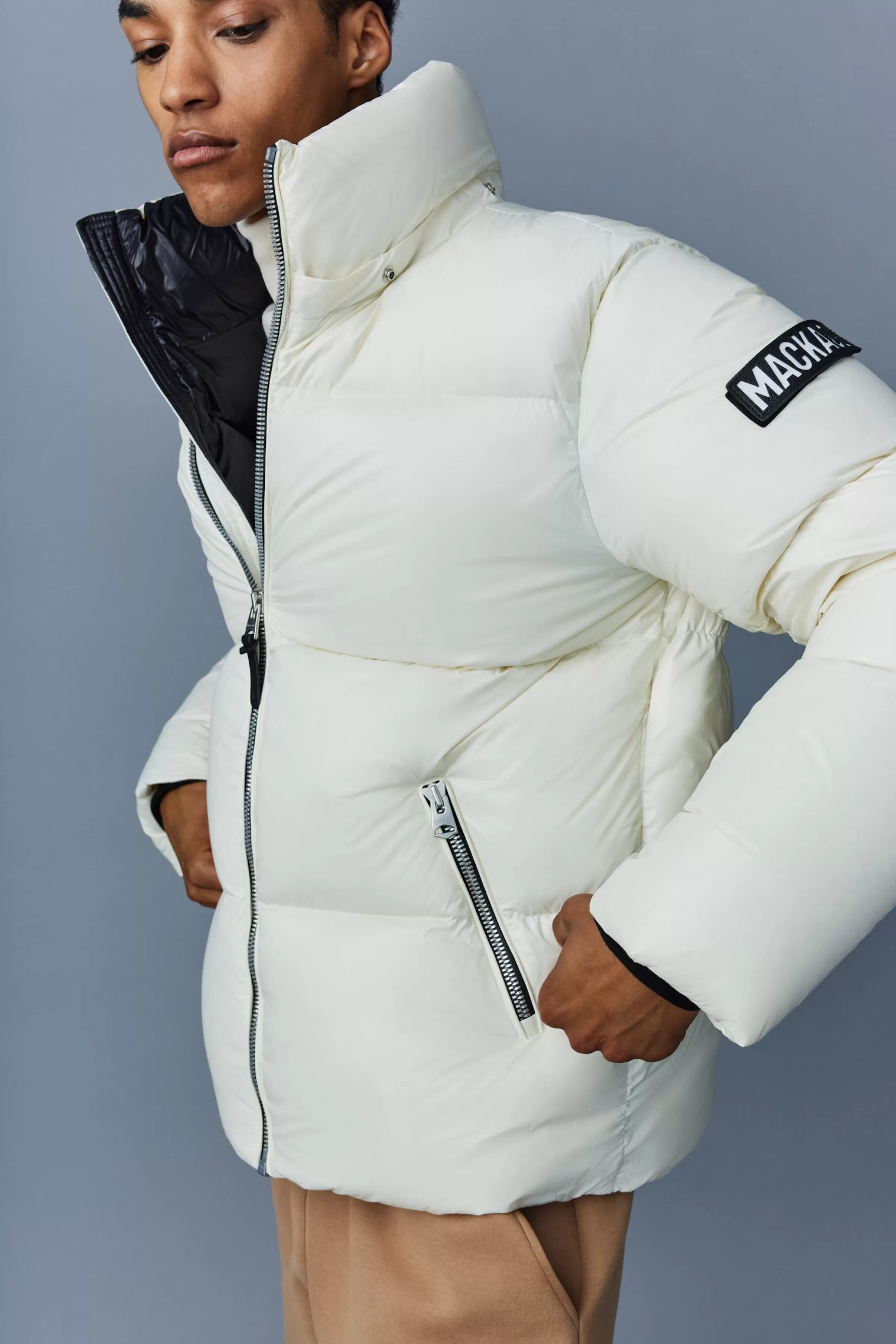 Kent, Lustrous Light Down Jacket With Hood For Men | ® US | Mackage Best