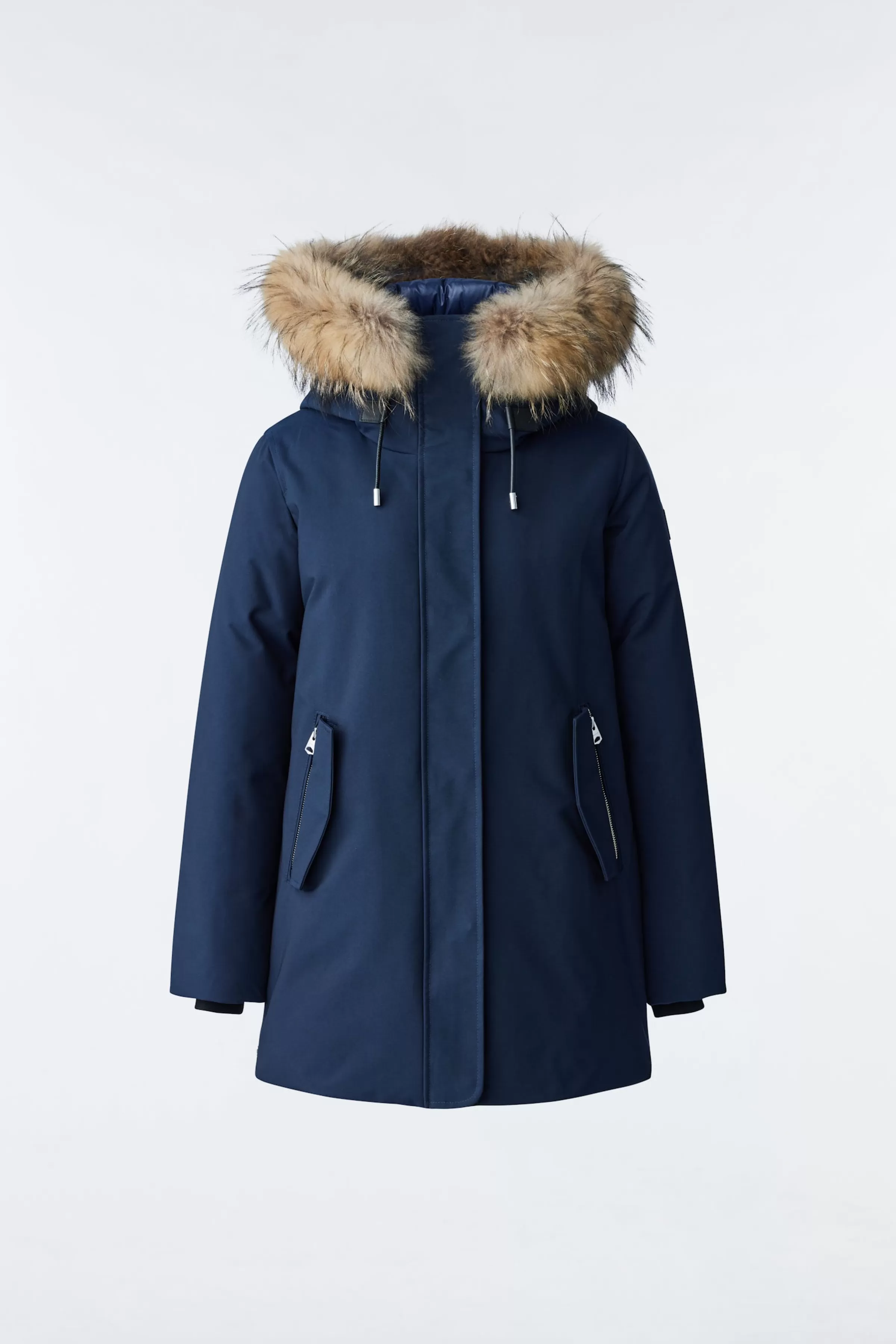 Kinslee, 2-in-1 Oversized Down Parka With Bib And Natural Fur For Ladies | ® US | Mackage Outlet