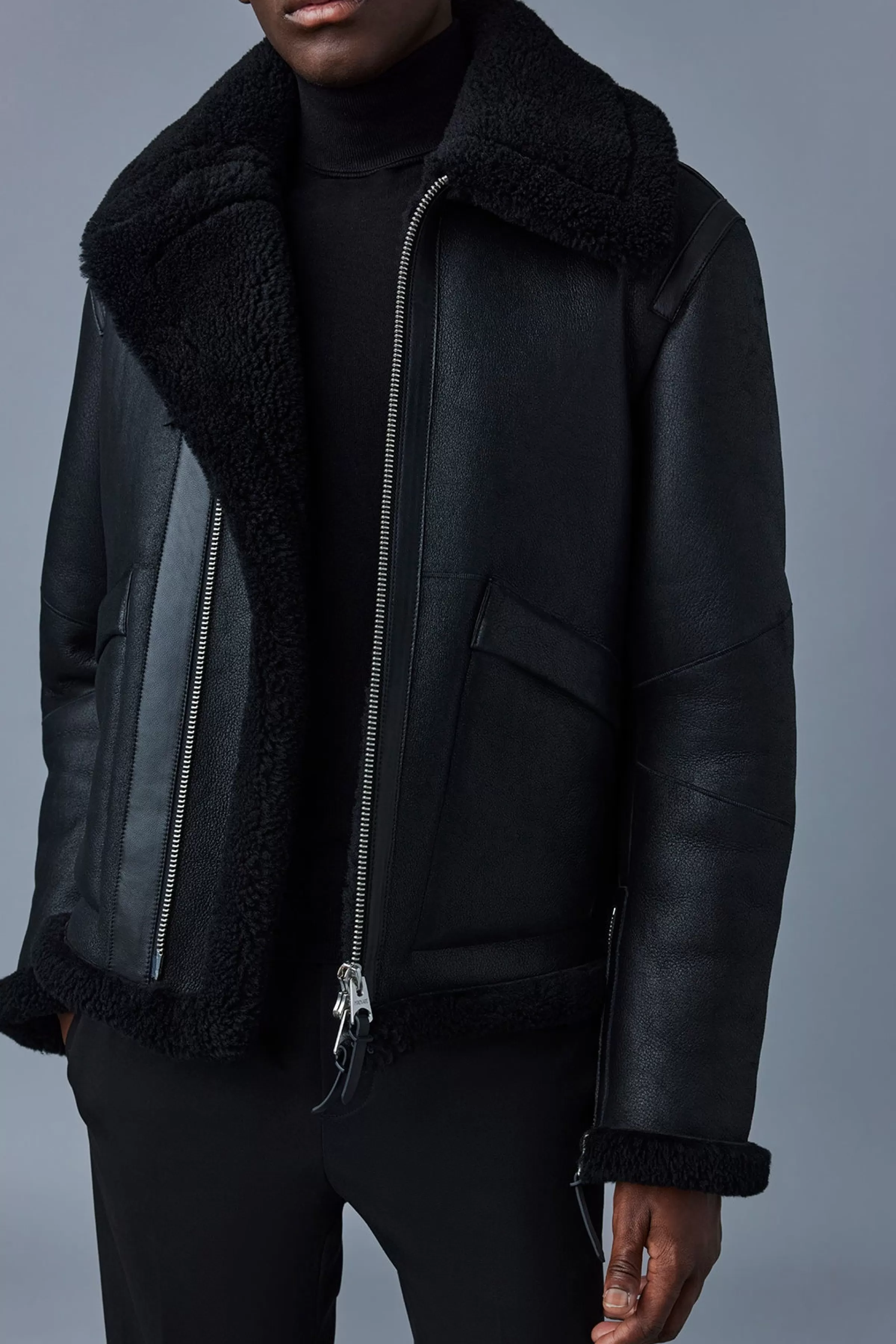 Kristian, Sheepskin Jacket With Spread Collar For Men | ® US | Mackage Best