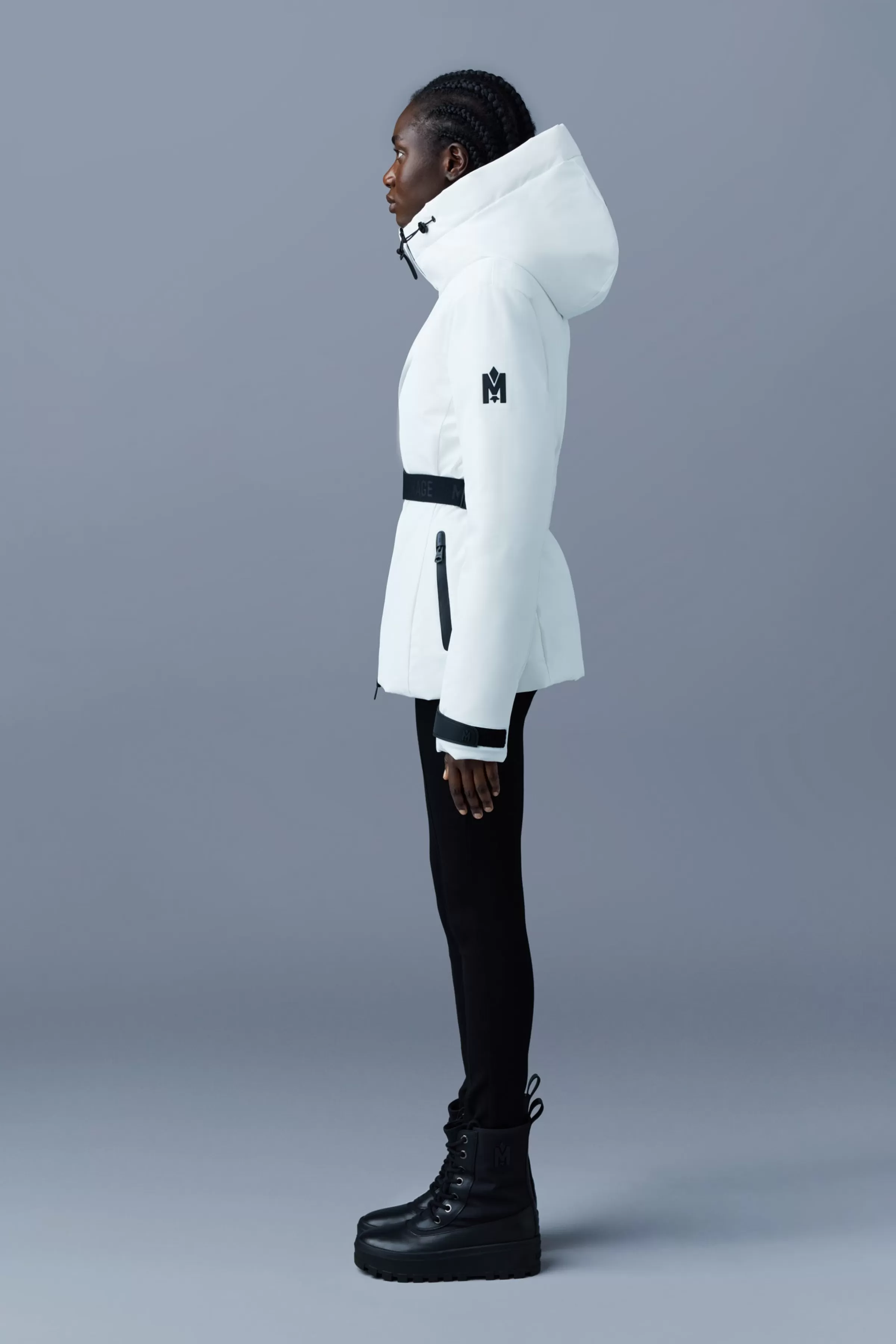 Krystal, Agile-360 Belted Down Ski Jacket With Hood For Ladies | ® US | Mackage Cheap