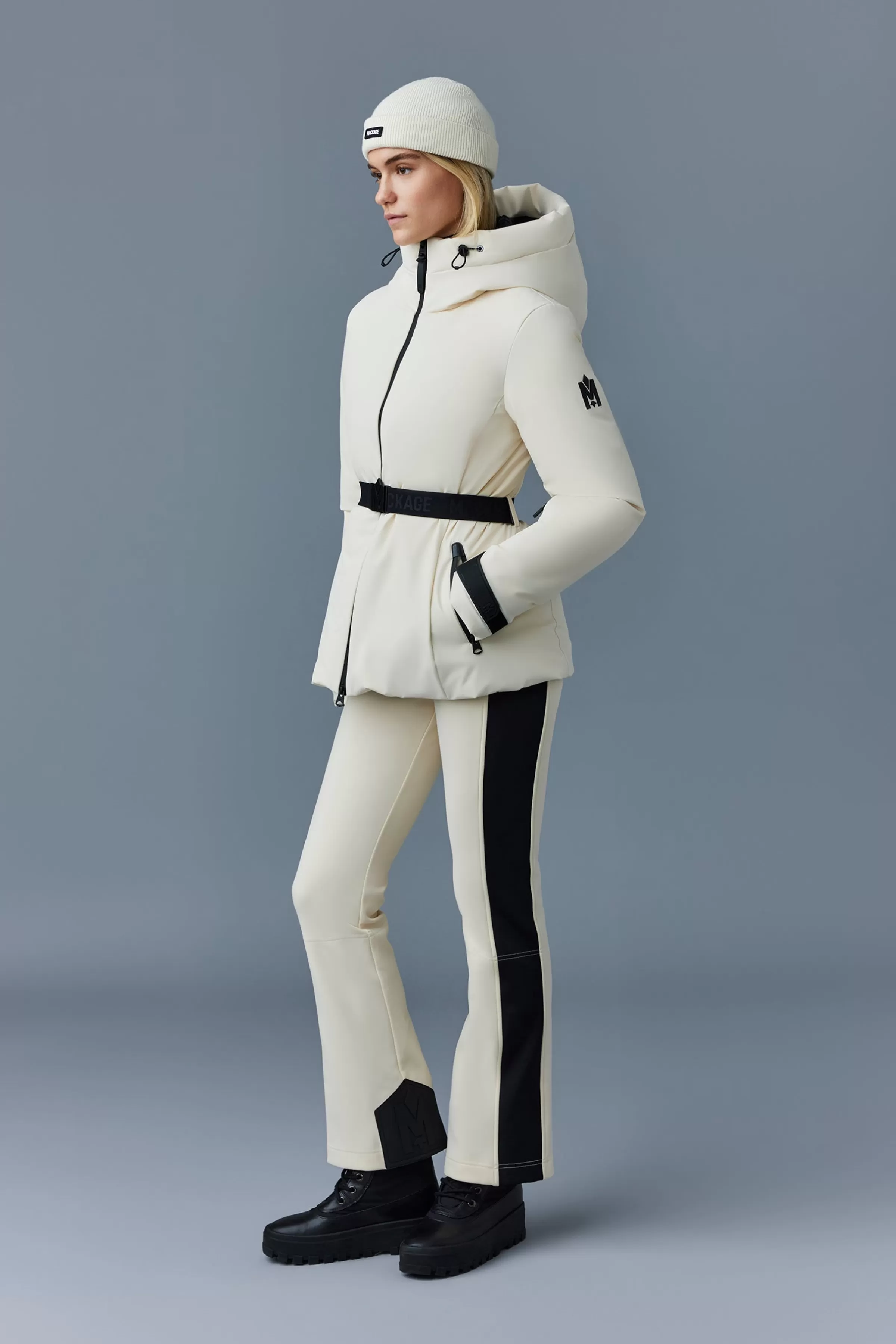Krystal, Agile-360 Belted Down Ski Jacket With Hood For Ladies | ® US | Mackage Cheap