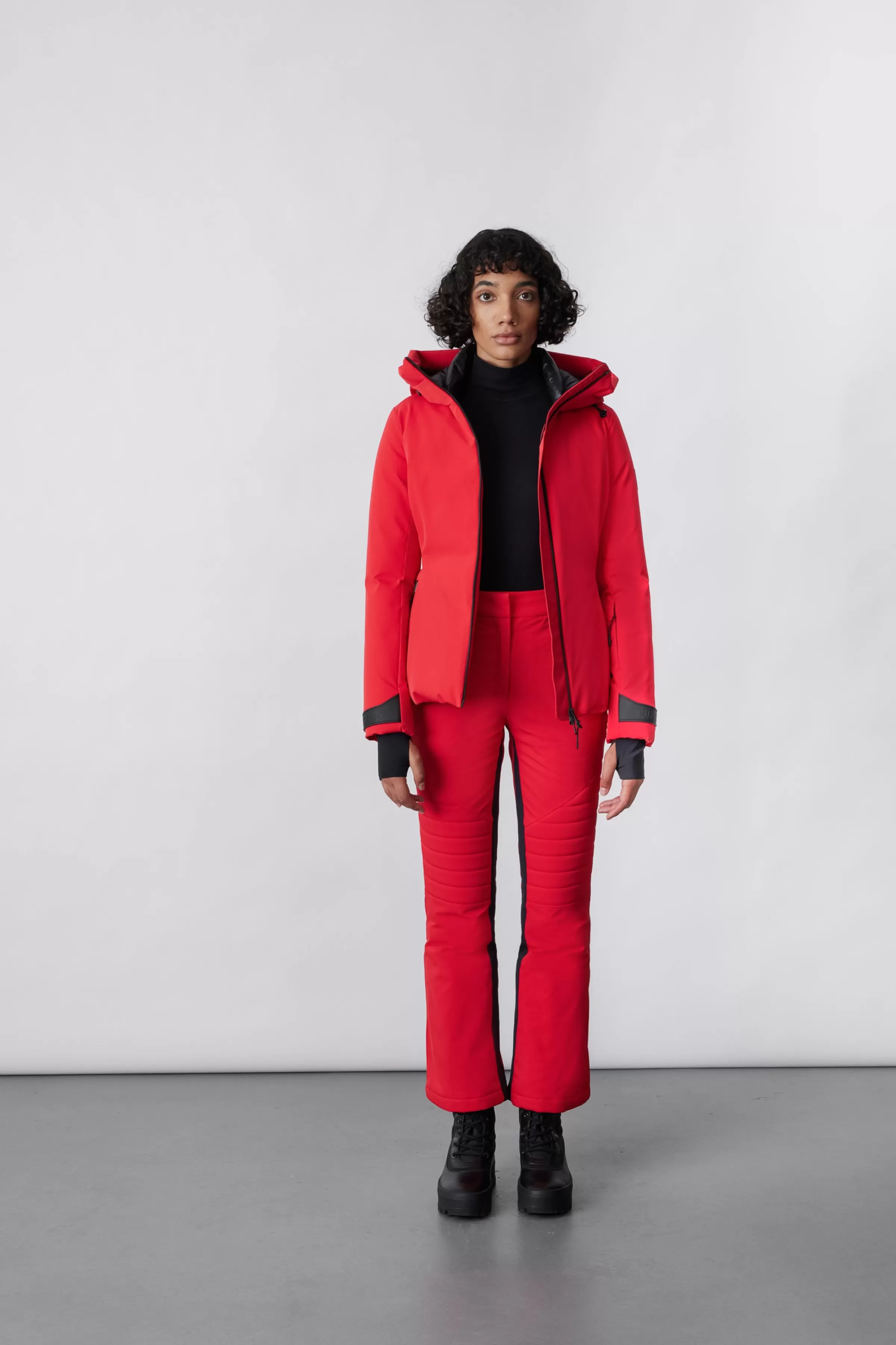 Krystal, Agile-360 Belted Down Ski Jacket With Hood For Ladies | ® US | Mackage Cheap