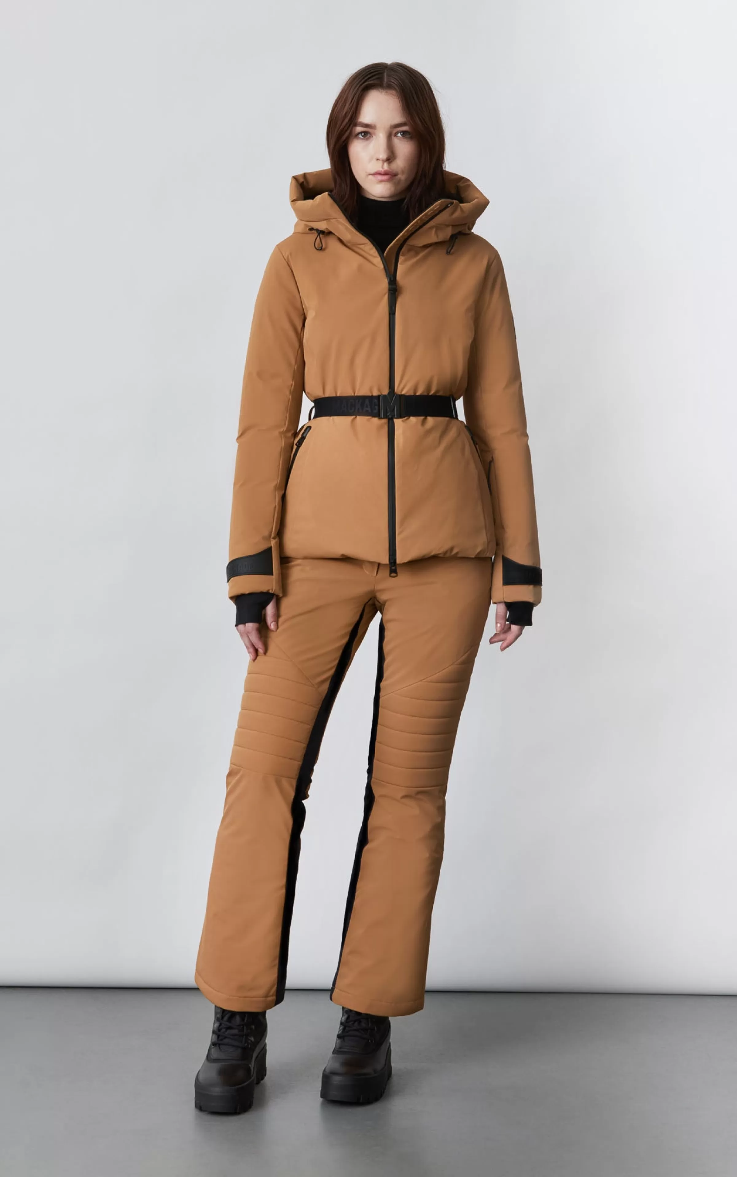 Krystal, Agile-360 Belted Down Ski Jacket With Hood For Ladies | ® US | Mackage Cheap