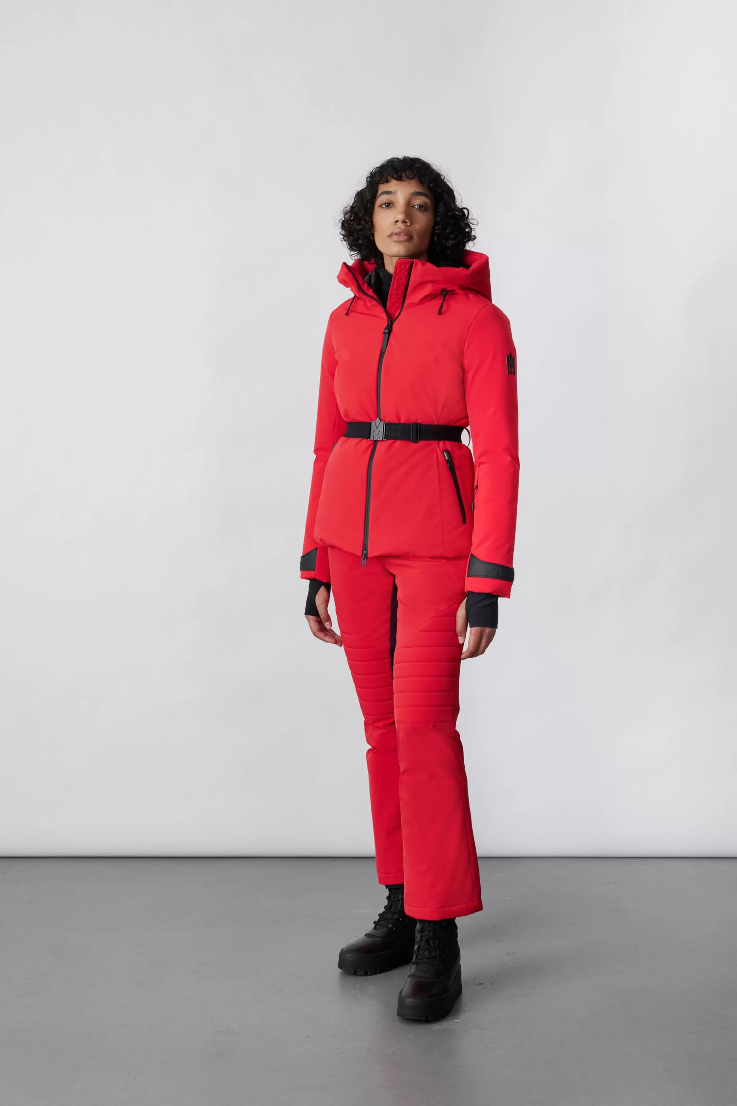 Krystal, Agile-360 Belted Down Ski Jacket With Hood For Ladies | ® US | Mackage Cheap