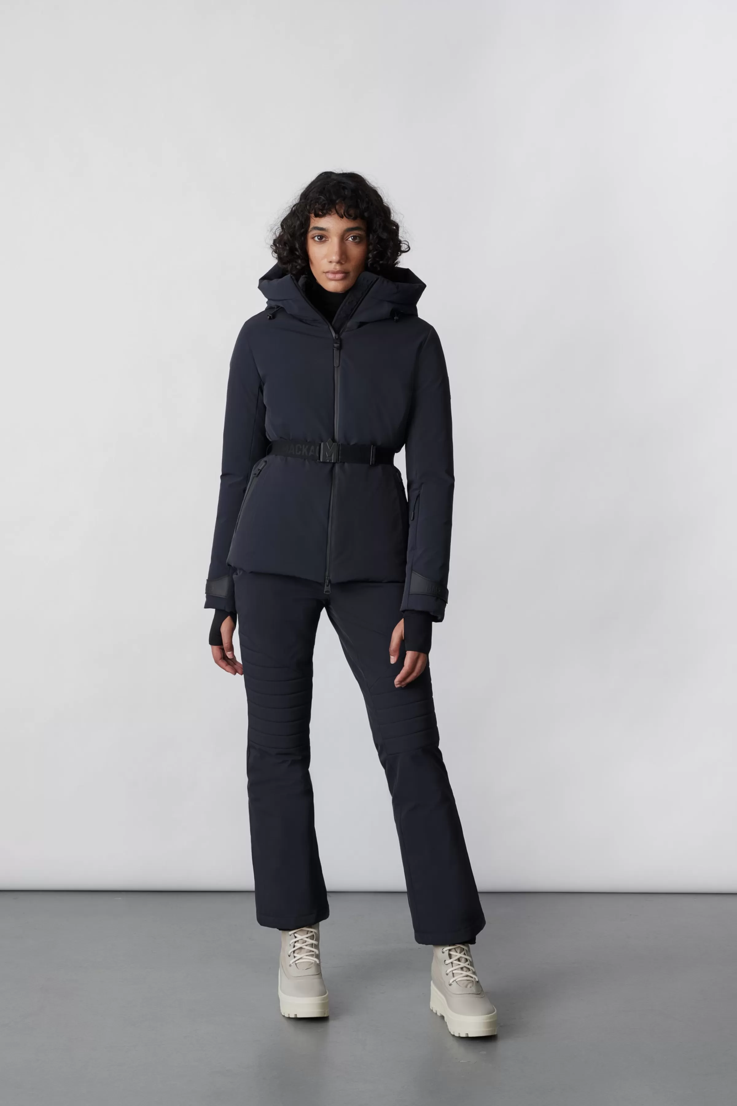 Krystal, Agile-360 Belted Down Ski Jacket With Hood For Ladies | ® US | Mackage Cheap