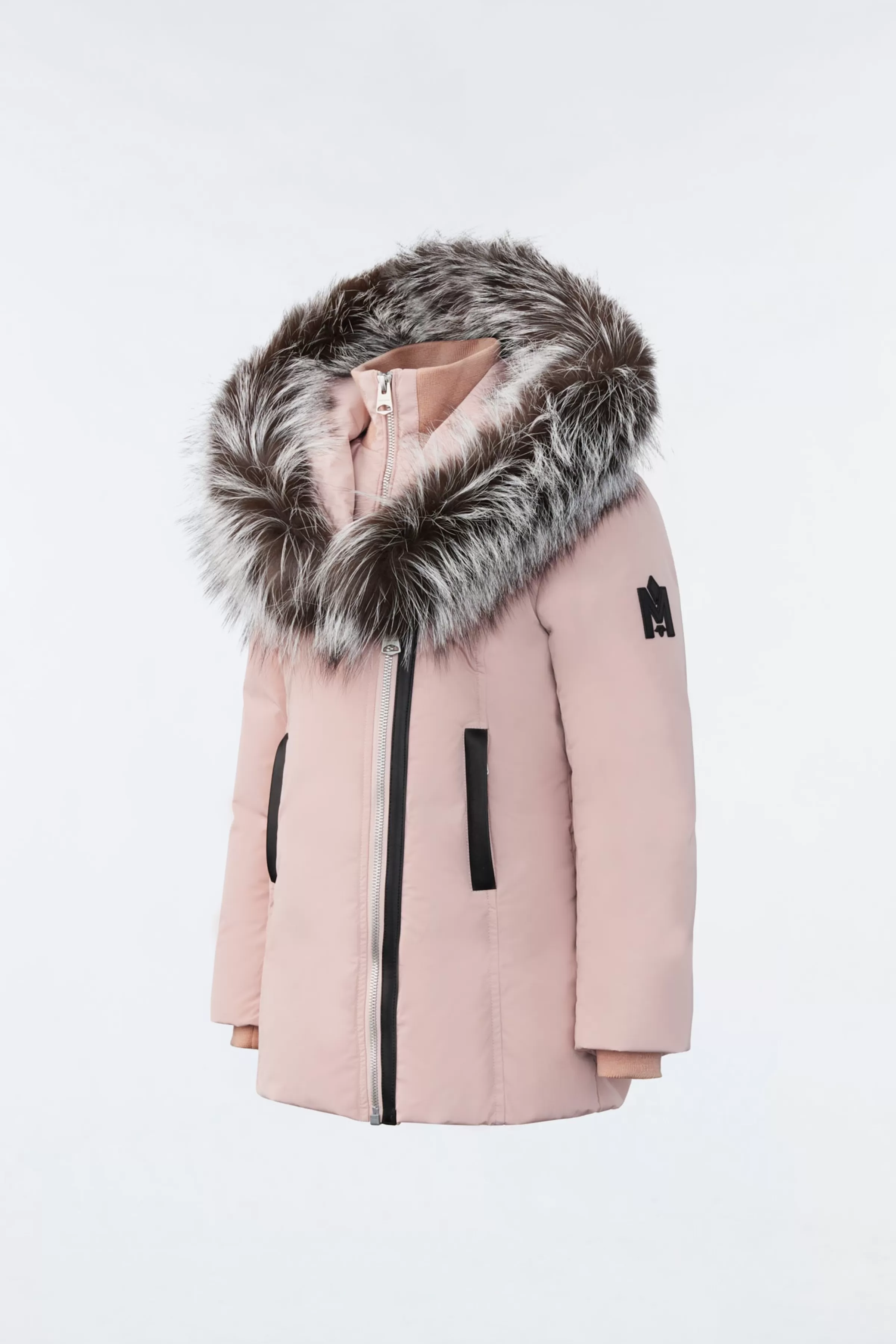 Leelee, Down Coat With Removable Silver Fox Signature Collar For Kids (8-14 Years) | ® US | Mackage Fashion