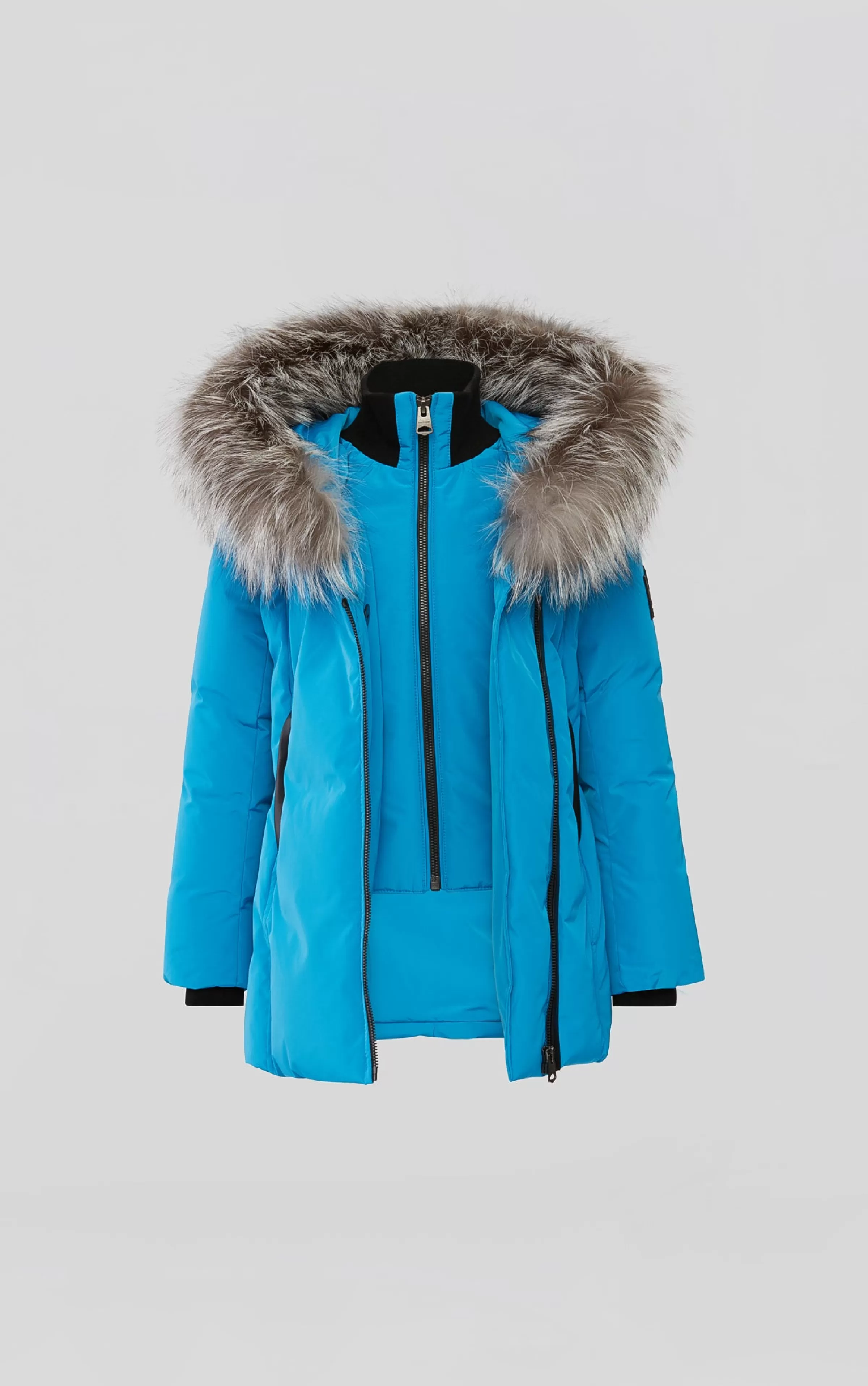 Leelee, Down Coat With Removable Silver Fox Signature Collar For Kids (8-14 Years) | ® US | Mackage Fashion